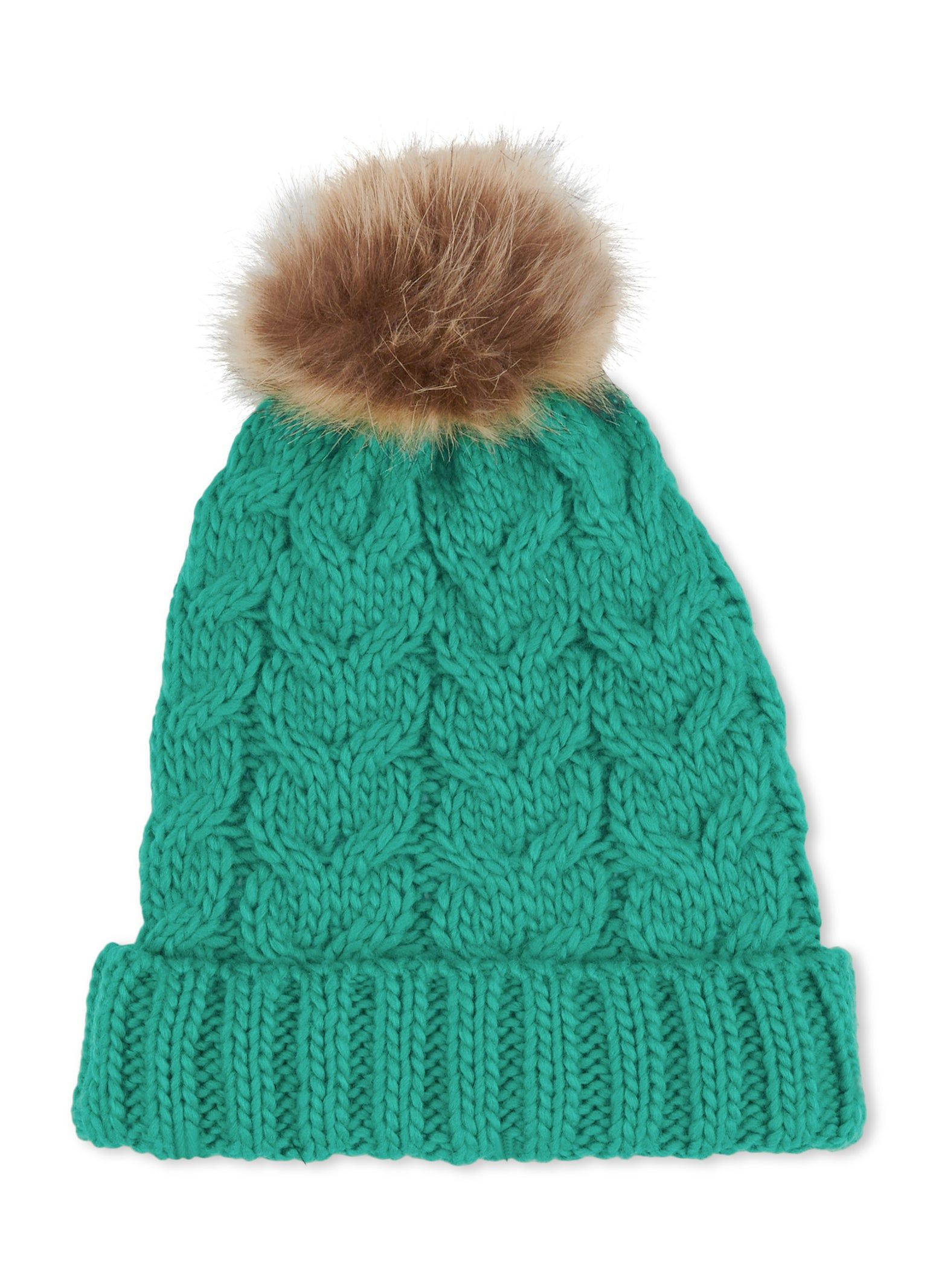 Cable Knit Pom Pom Beanie sold by Rainbow product image thumbnail 2