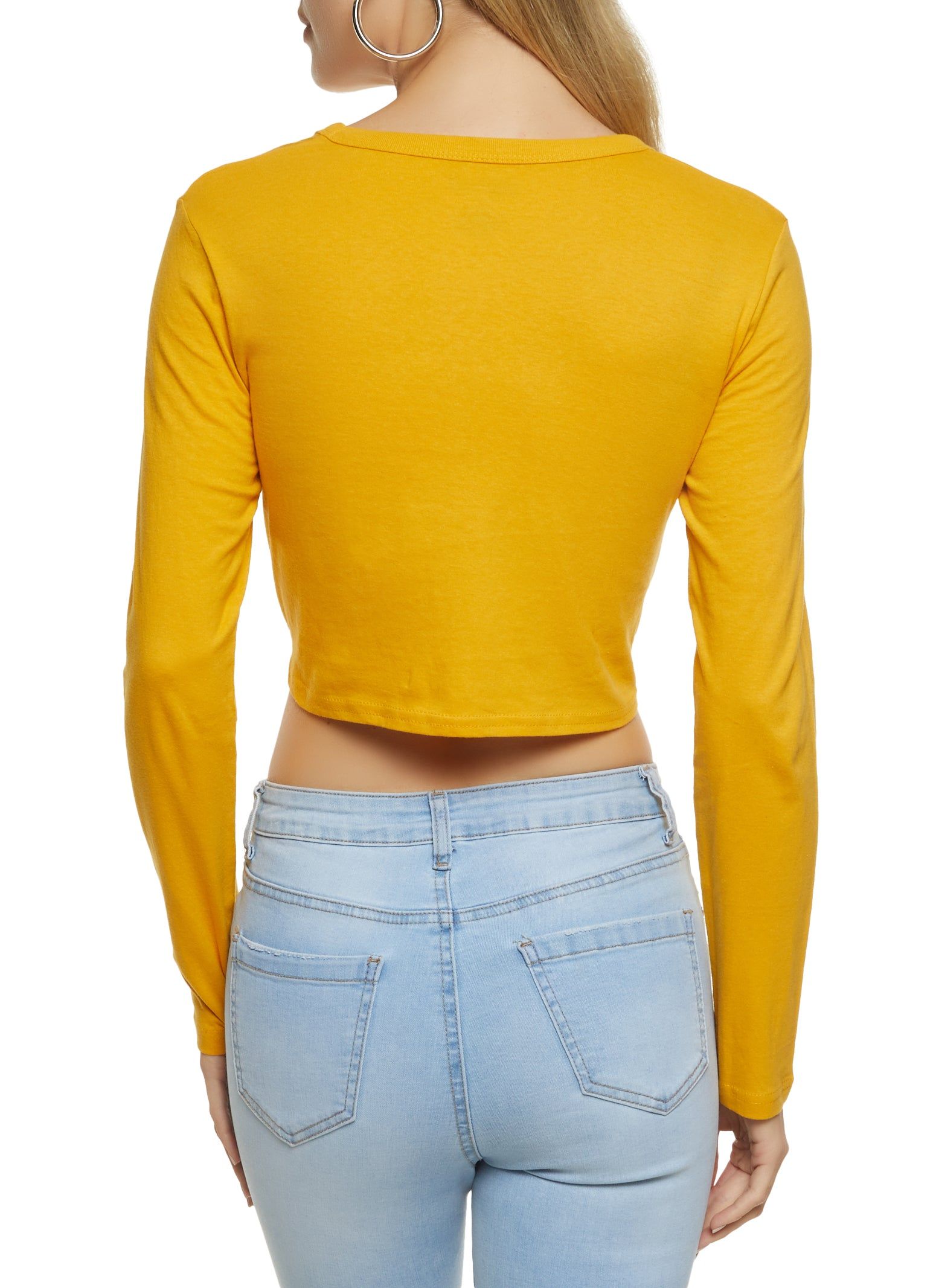 Laser Cut Knot Front Cropped Tee sold by Rainbow product image thumbnail 2