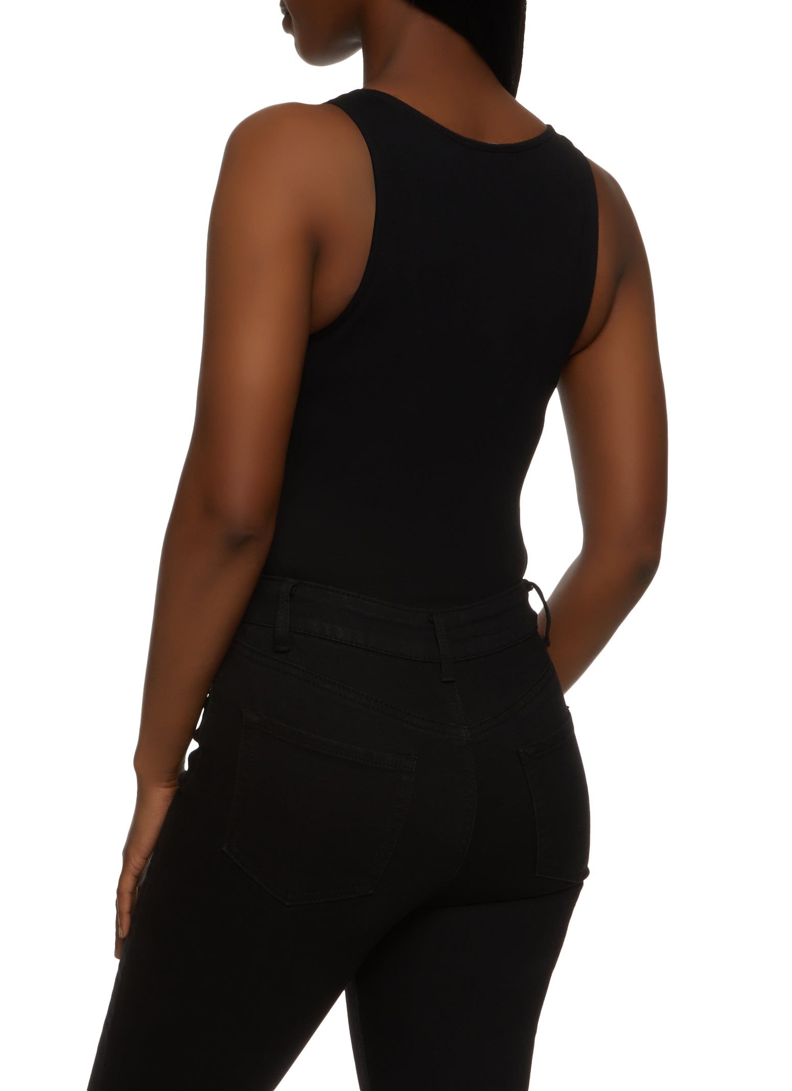 V Neck Ruched Detail Bodysuit sold by Rainbow product image thumbnail 3