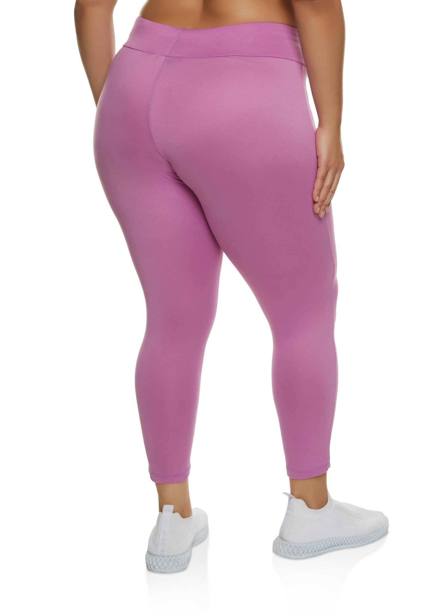 Plus Size High Waist Knit Leggings sold by Rainbow product image thumbnail 2