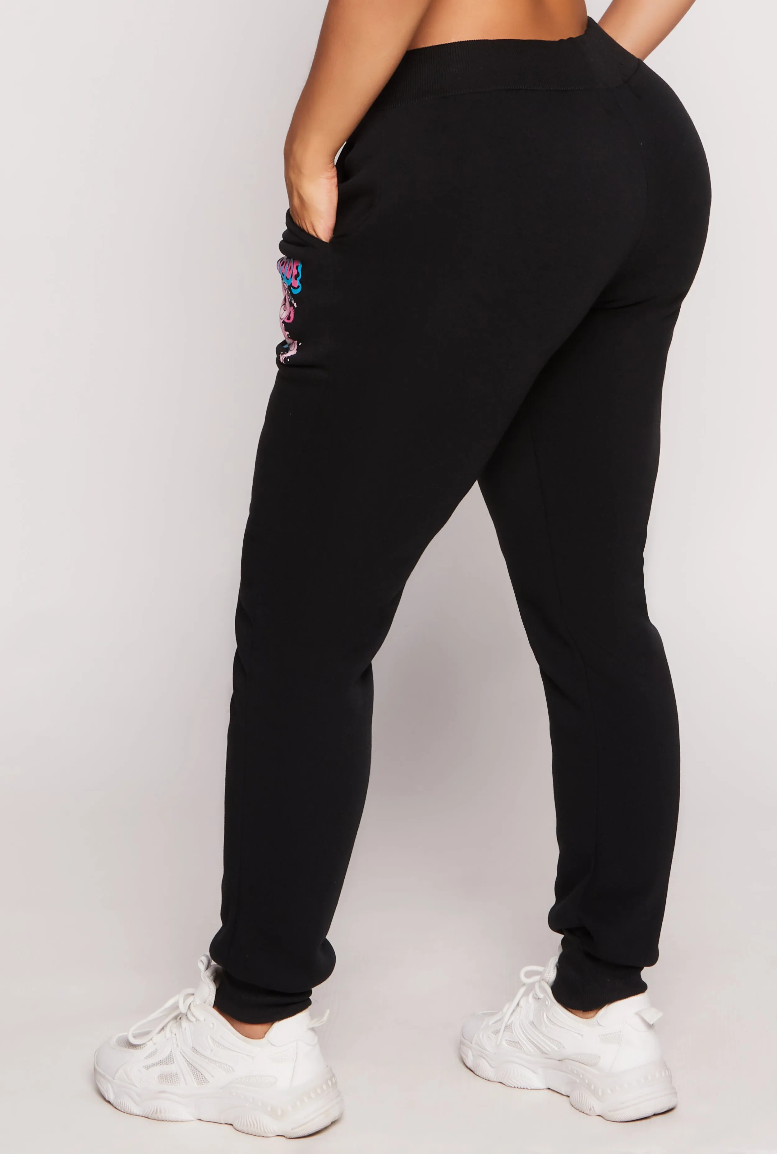 Fleece Lined Attitude Graphic Sweatpants sold by Rainbow product image thumbnail 3