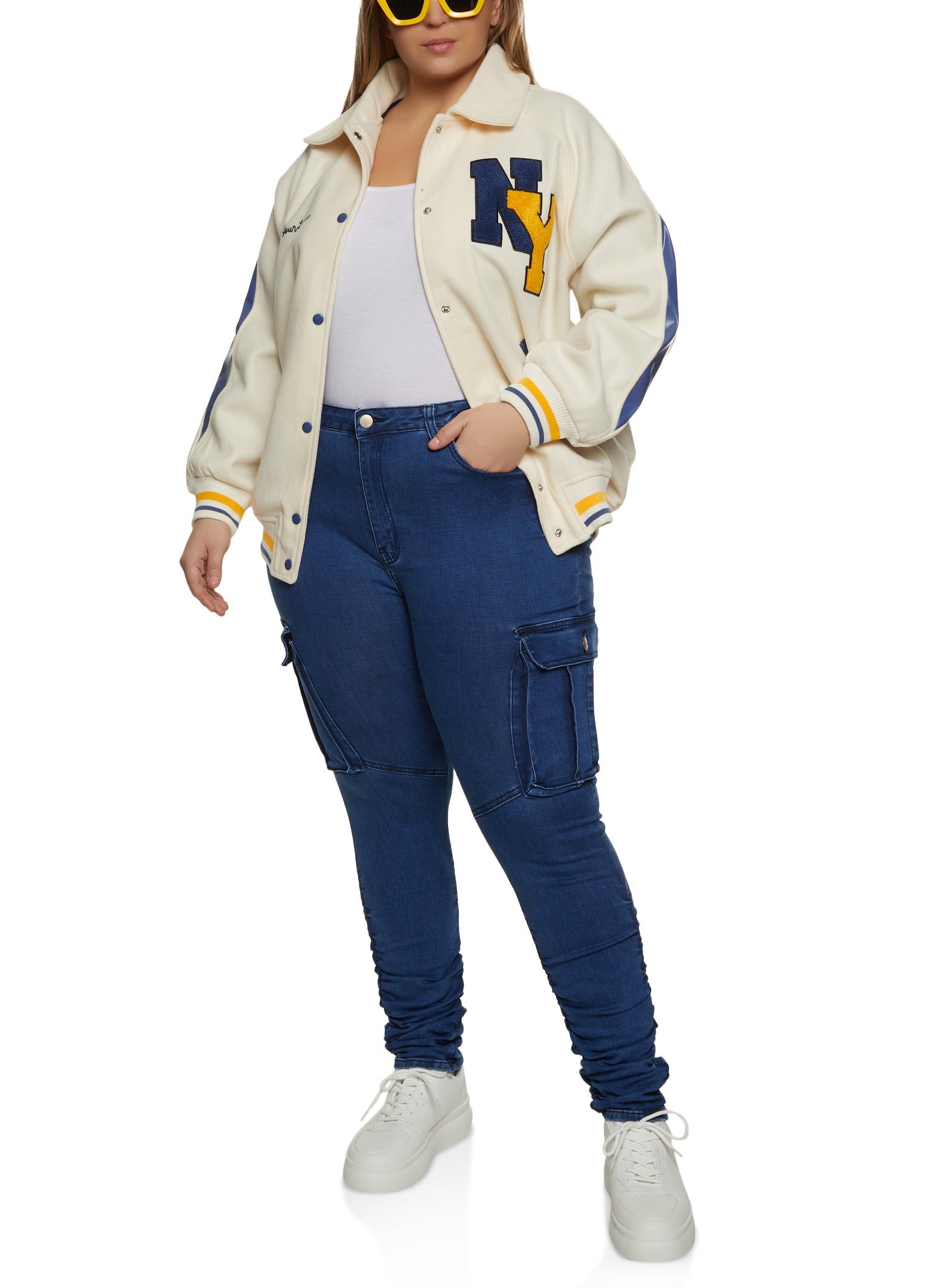 Plus Size Stacked Cargo Skinny Jeans sold by Rainbow product image thumbnail 2