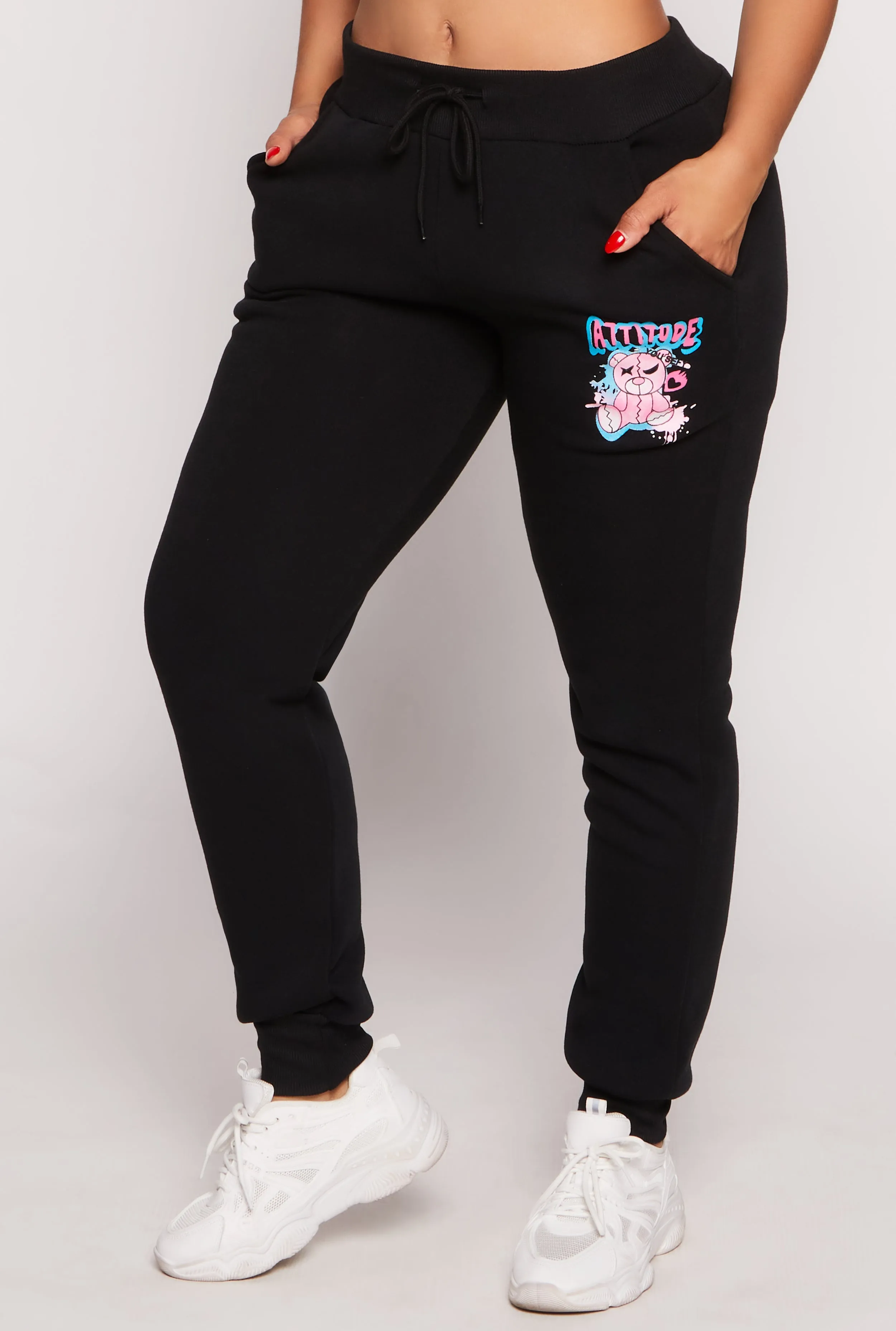 Fleece Lined Attitude Graphic Sweatpants sold by Rainbow product image thumbnail 2