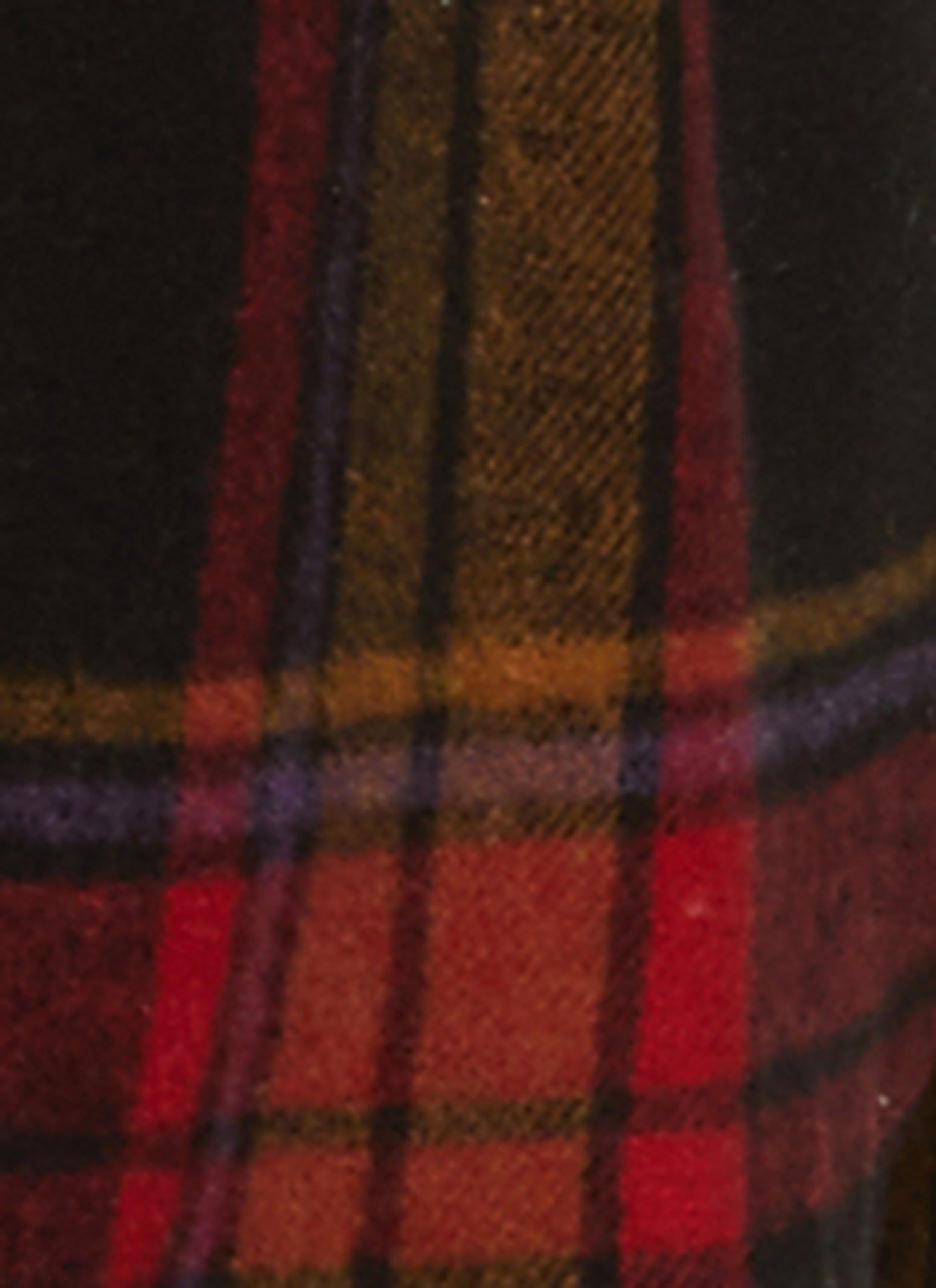 Faux Fur Collar Plaid Shacket sold by Rainbow product image thumbnail 4