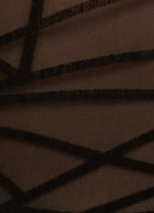 Plus Size Velvet Burnout Patterned Mesh Bodysuit sold by Rainbow