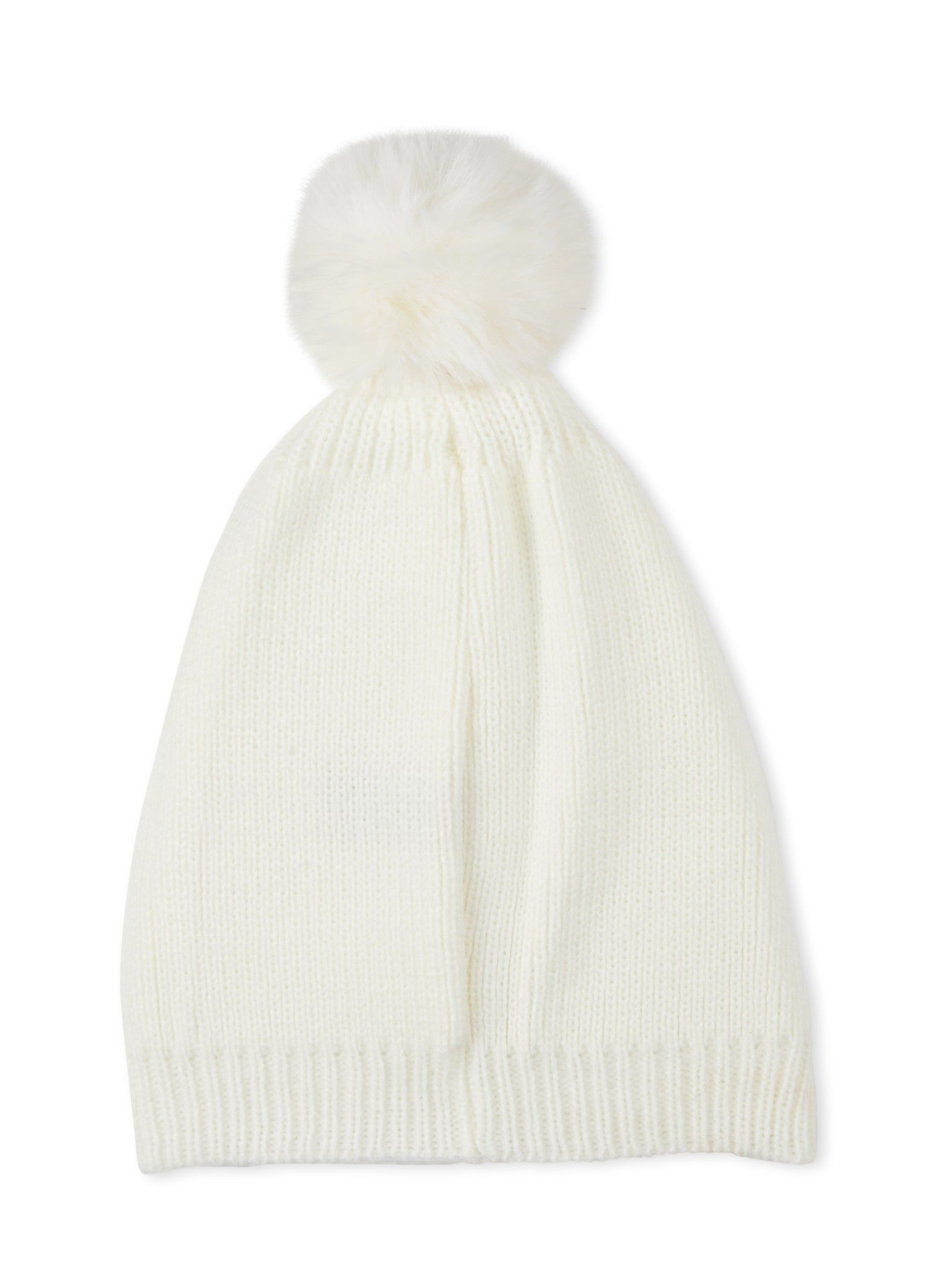 Sequin Faux Fur Pom Pom Beanie sold by Rainbow product image thumbnail 3