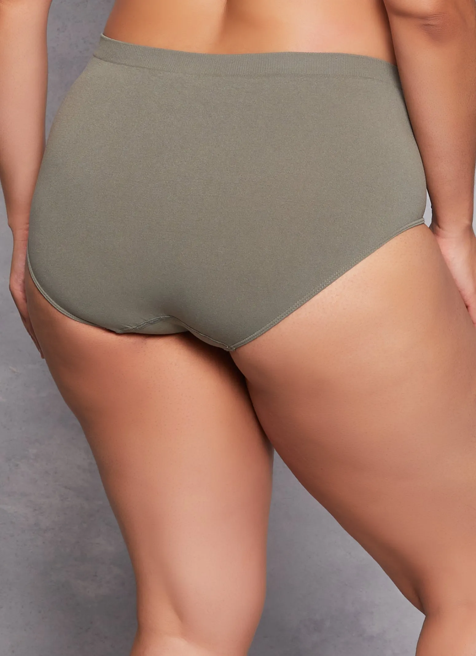 Plus Size Basic Seamless Bikini Panty sold by Rainbow product image thumbnail 2