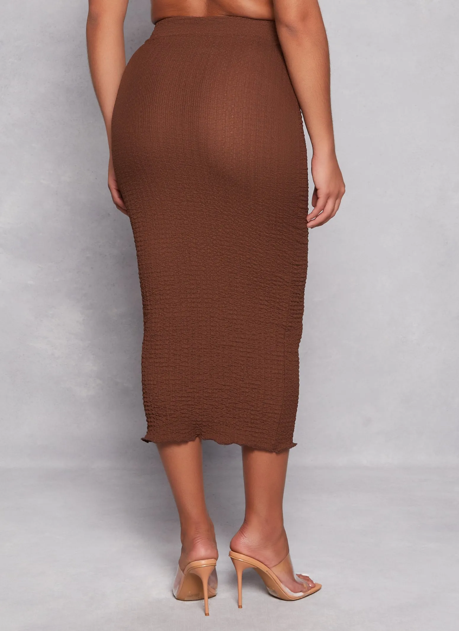 Textured Knit High Waist Skirt sold by Rainbow product image thumbnail 3