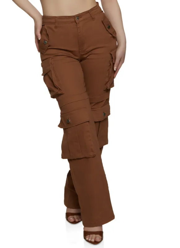 Daisy Four Cargo Pocket Straight Leg Pants sold by Rainbow