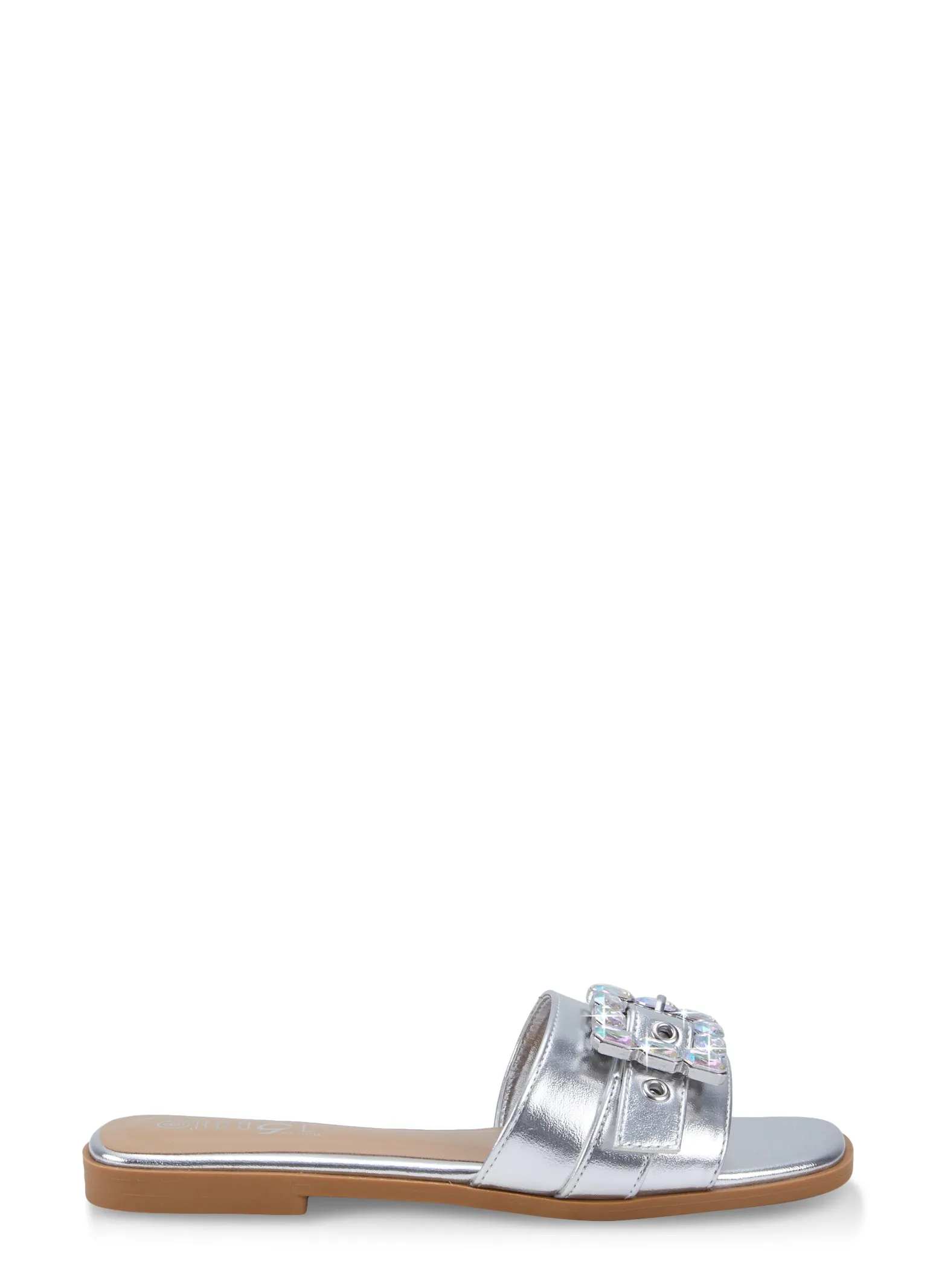 Rhinestone Buckle Slide Sandals sold by Rainbow product image thumbnail 2