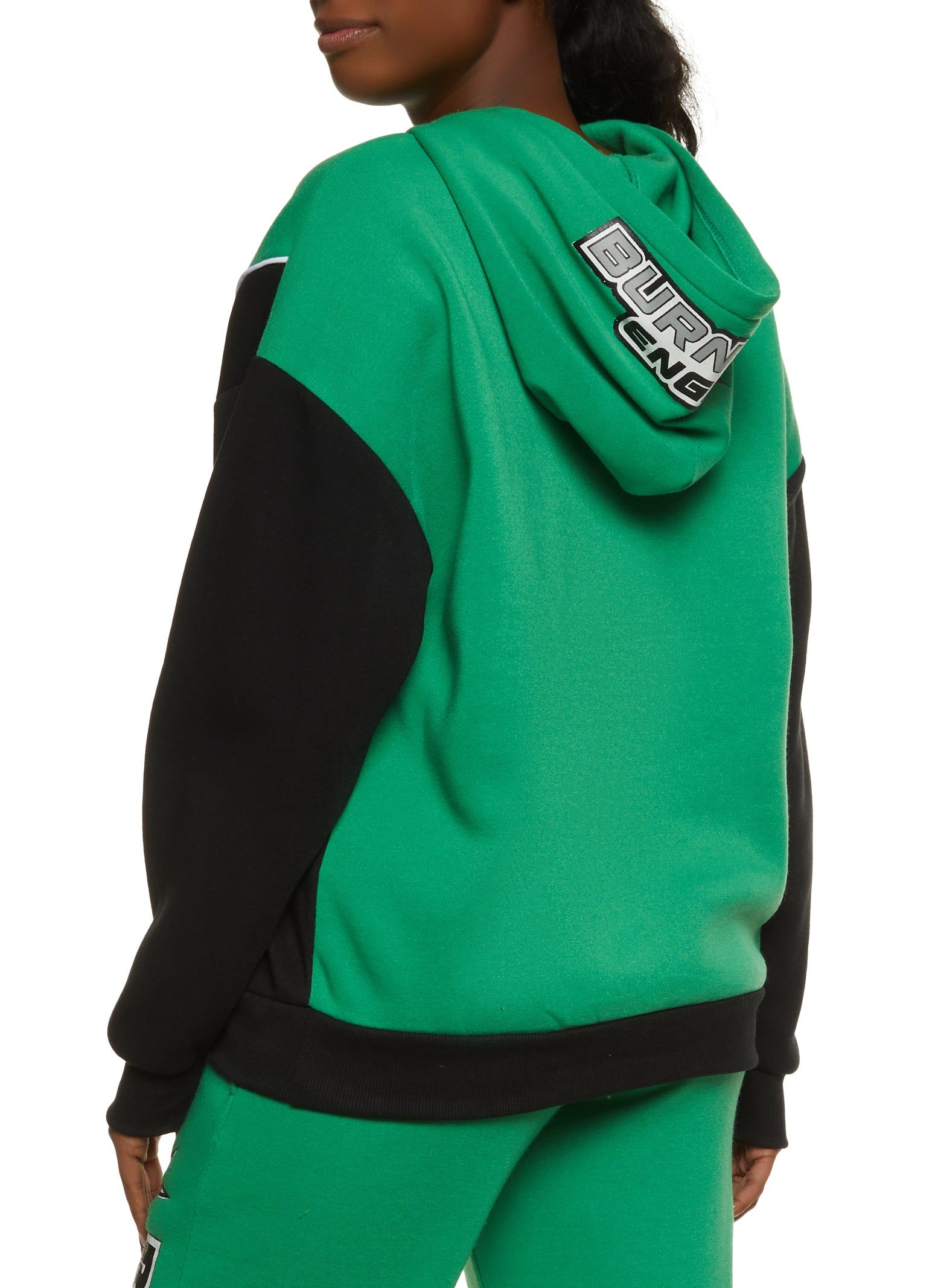 Color Block Race Day Vibes Graphic Hoodie sold by Rainbow product image thumbnail 3