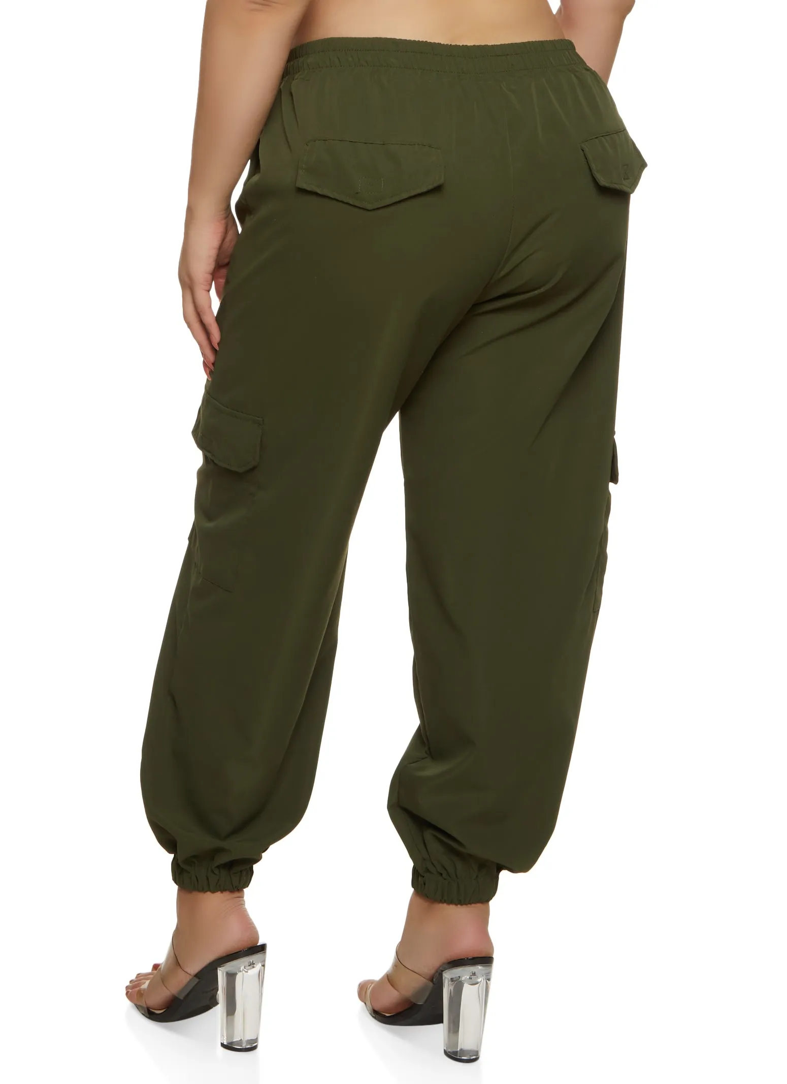 Plus Size High Waisted Cargo Pants sold by Rainbow product image thumbnail 3