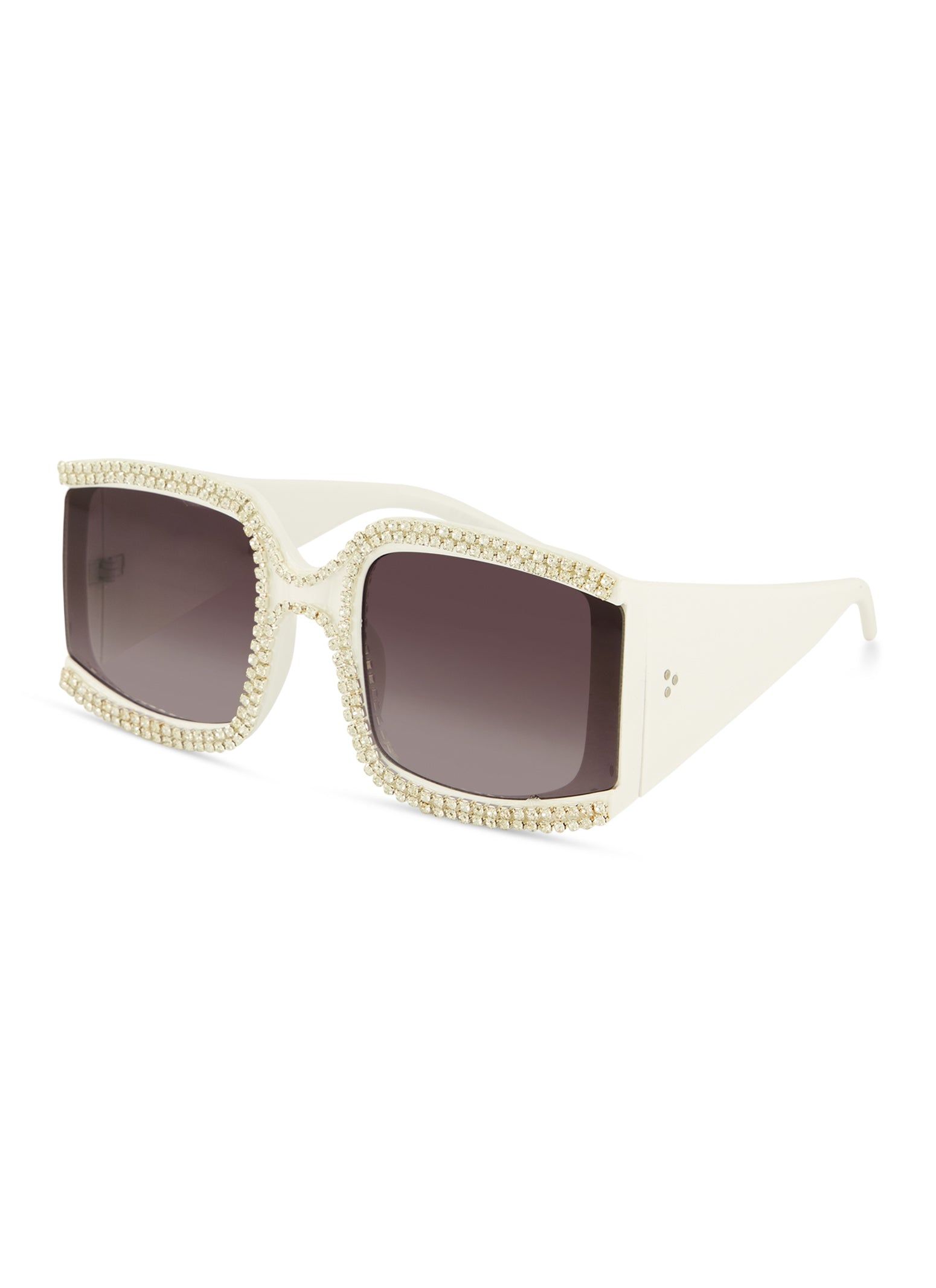 Rhinestone Trim Oversized Square Sunglasses sold by Rainbow product image thumbnail 2