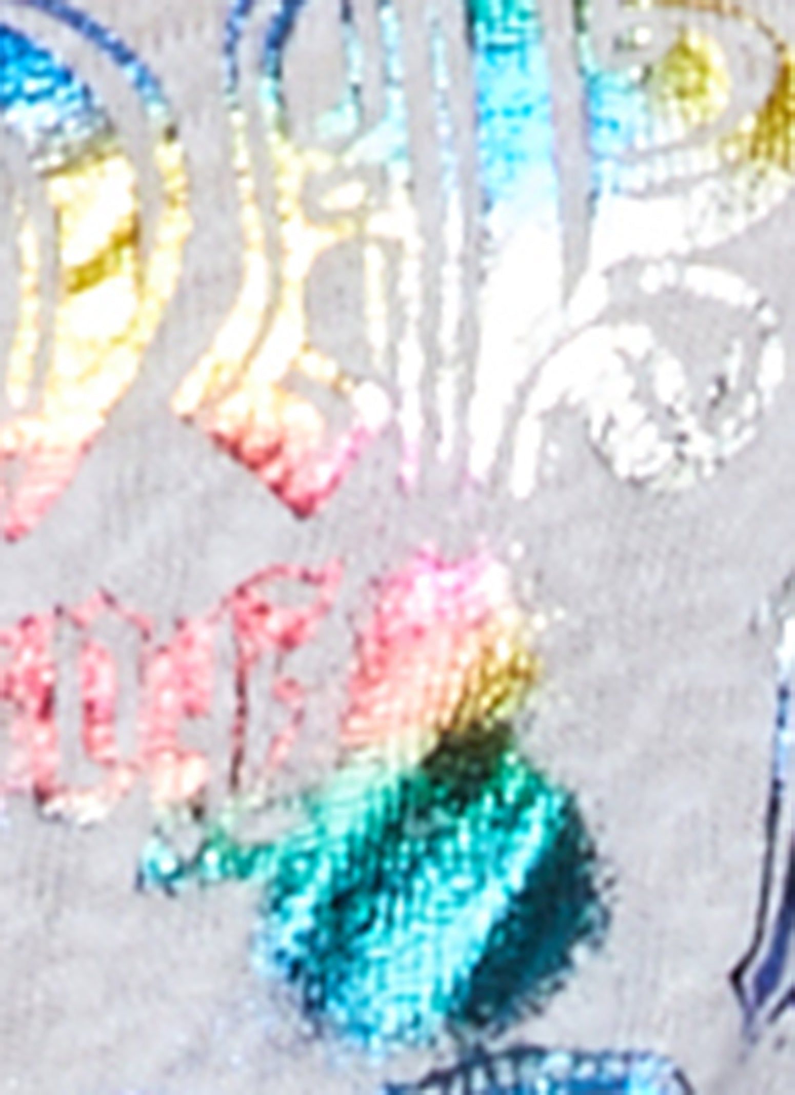 Plus Size Foil Print V Neck Tee sold by Rainbow product image thumbnail 3