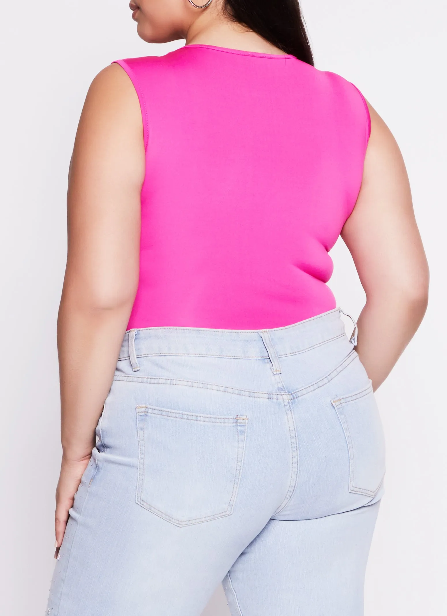 Plus Size Daisy Seamless Crew Neck Bodysuit sold by Rainbow product image thumbnail 3