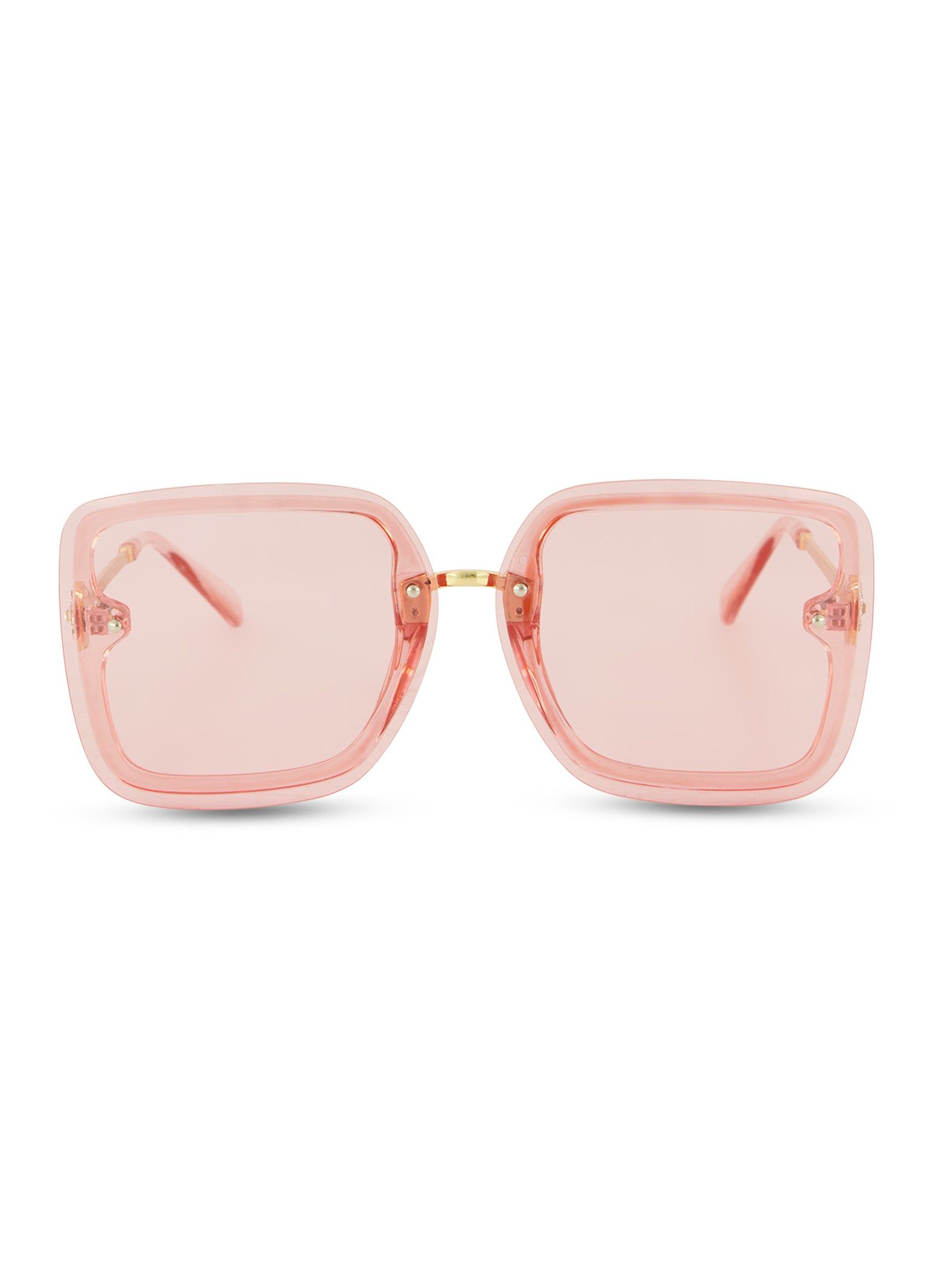Rimless Oversized Square Sunglasses sold by Rainbow