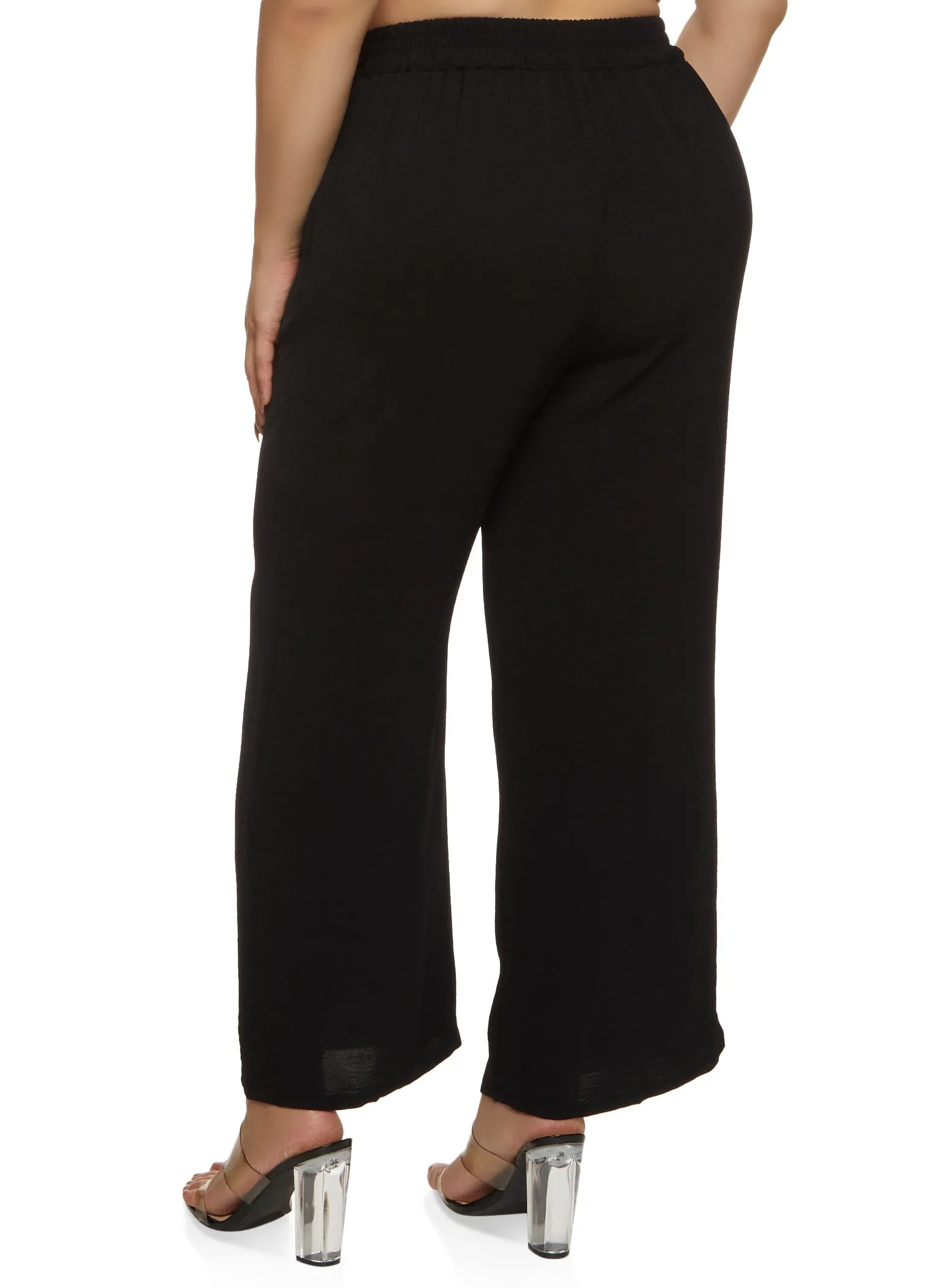 Plus Size Airy Chain Detail Wide Leg Pants sold by Rainbow product image thumbnail 2