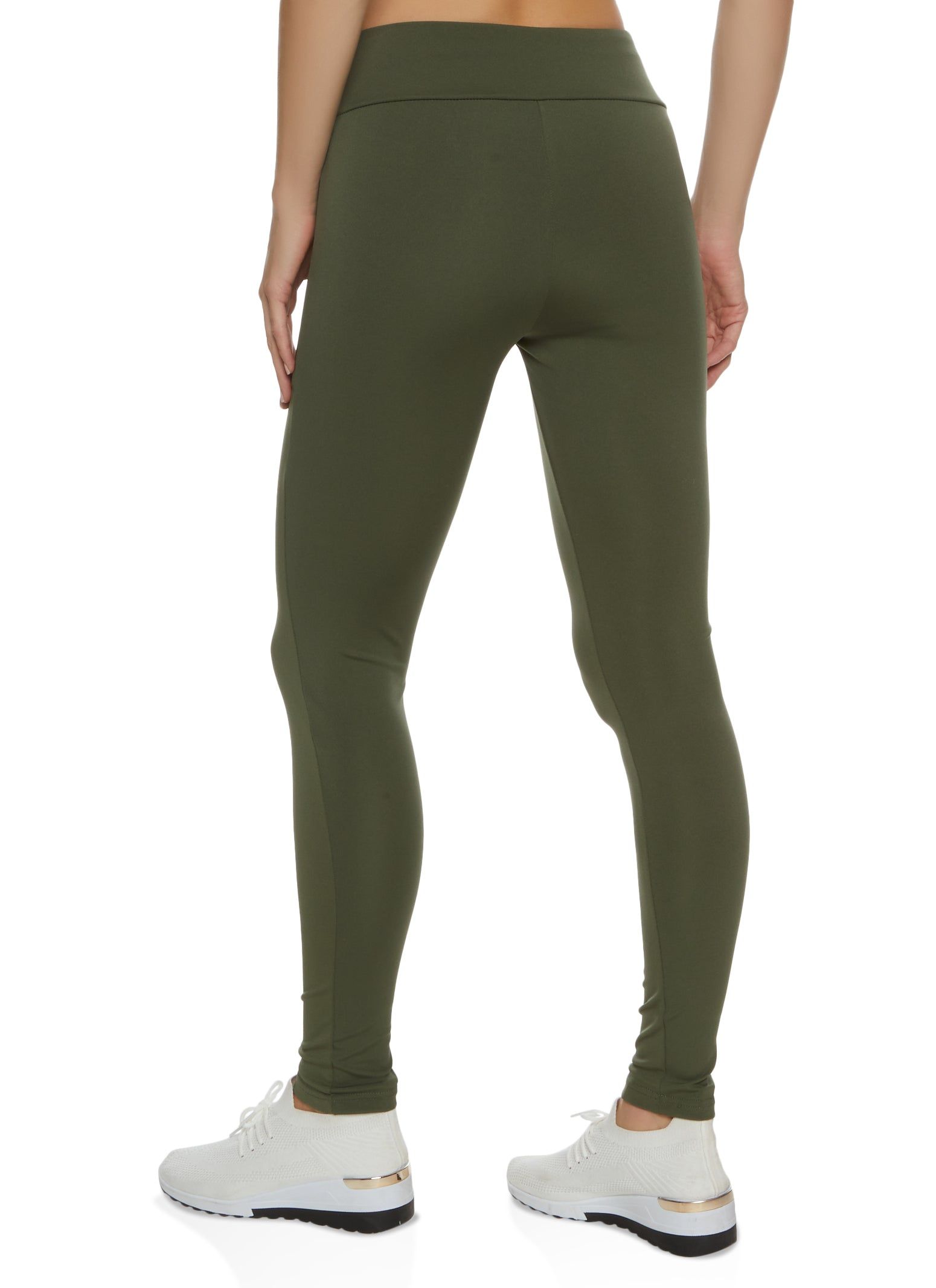 Solid High Waist Phone Pocket Leggings sold by Rainbow product image thumbnail 2