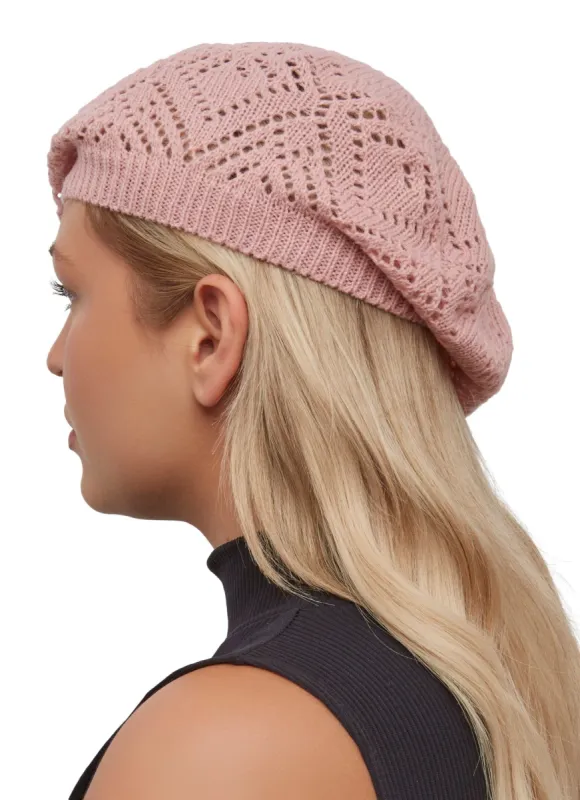Heart Knitted Beret sold by Rainbow