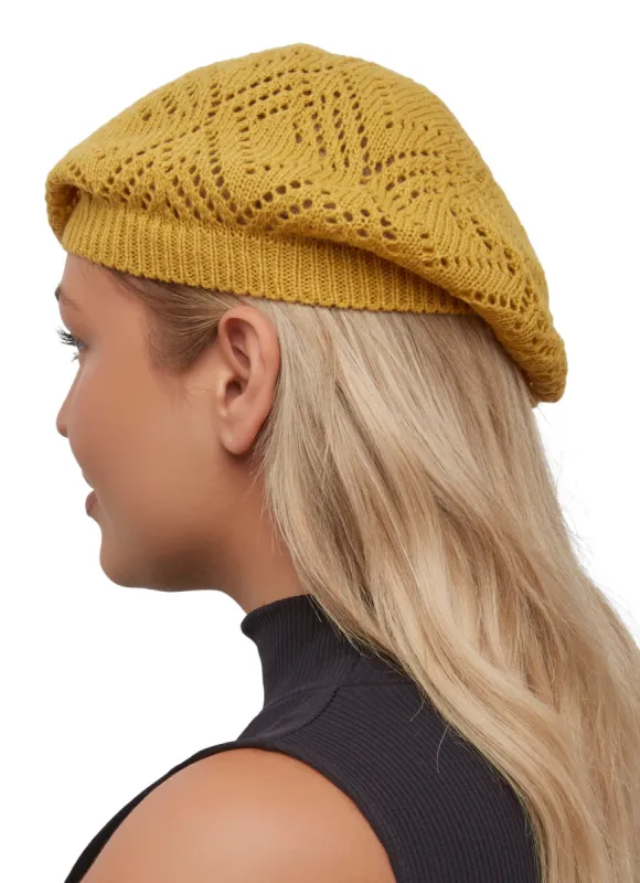 Heart Knitted Beret sold by Rainbow