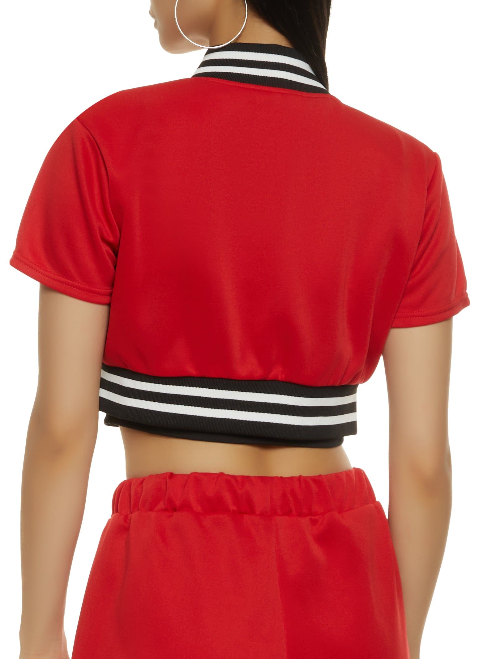 Daisy Patch Cropped Varsity Jacket sold by Rainbow product image thumbnail 3