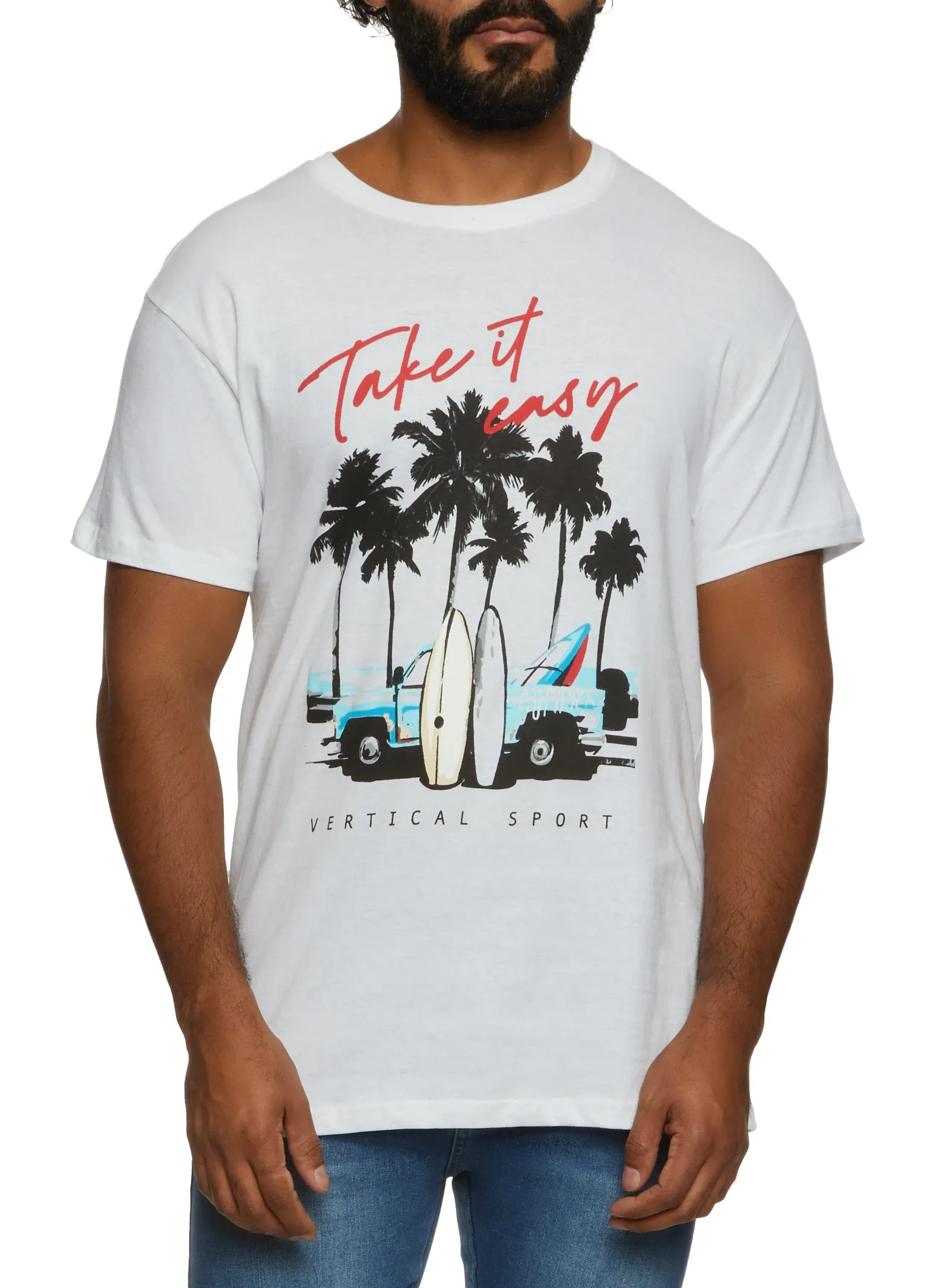 Mens Take It Easy Graphic T Shirt sold by Rainbow