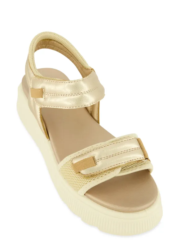 Velcro Band Ankle Strap Platform Sandals sold by Rainbow