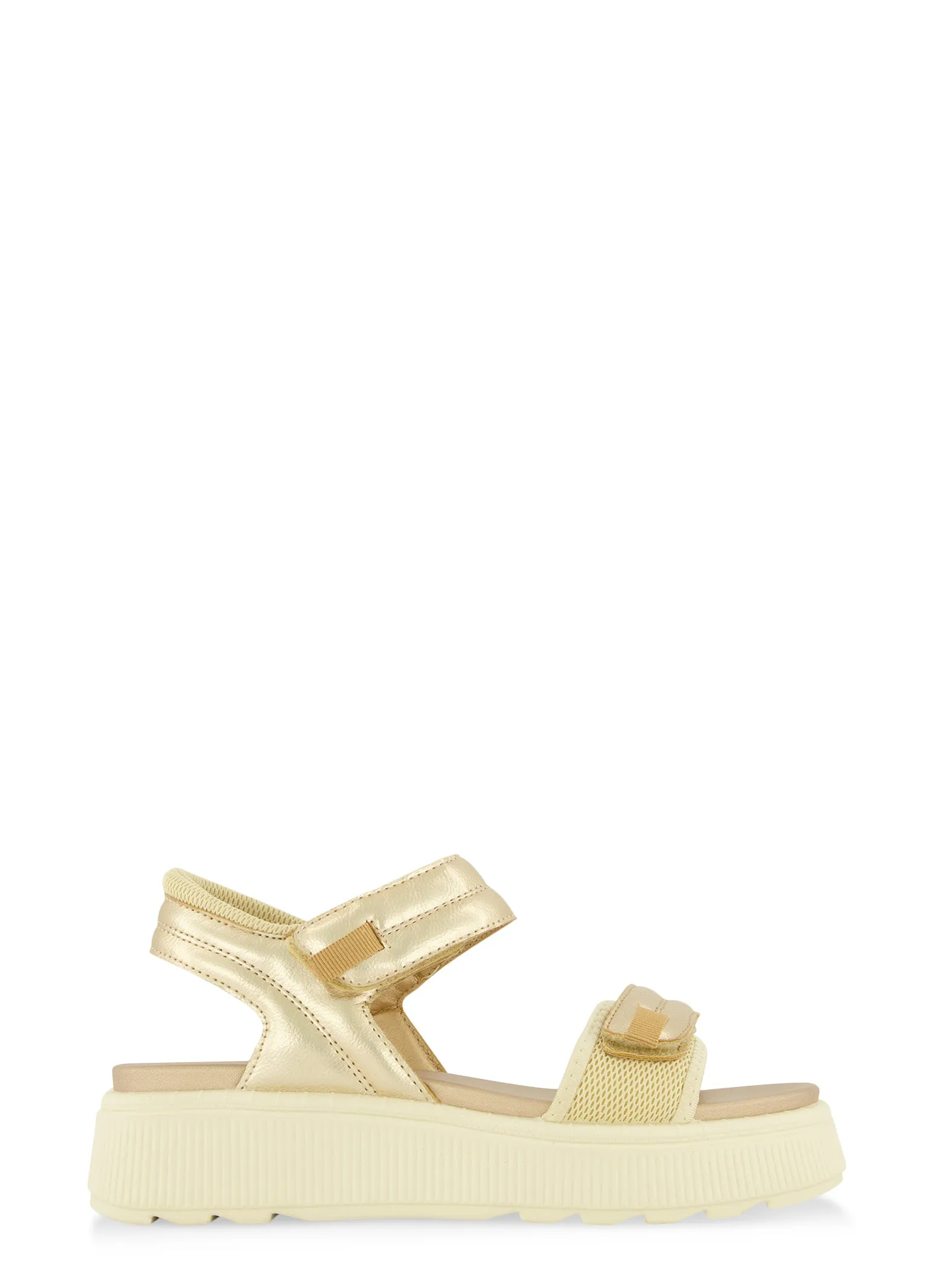 Velcro Band Ankle Strap Platform Sandals sold by Rainbow product image thumbnail 2