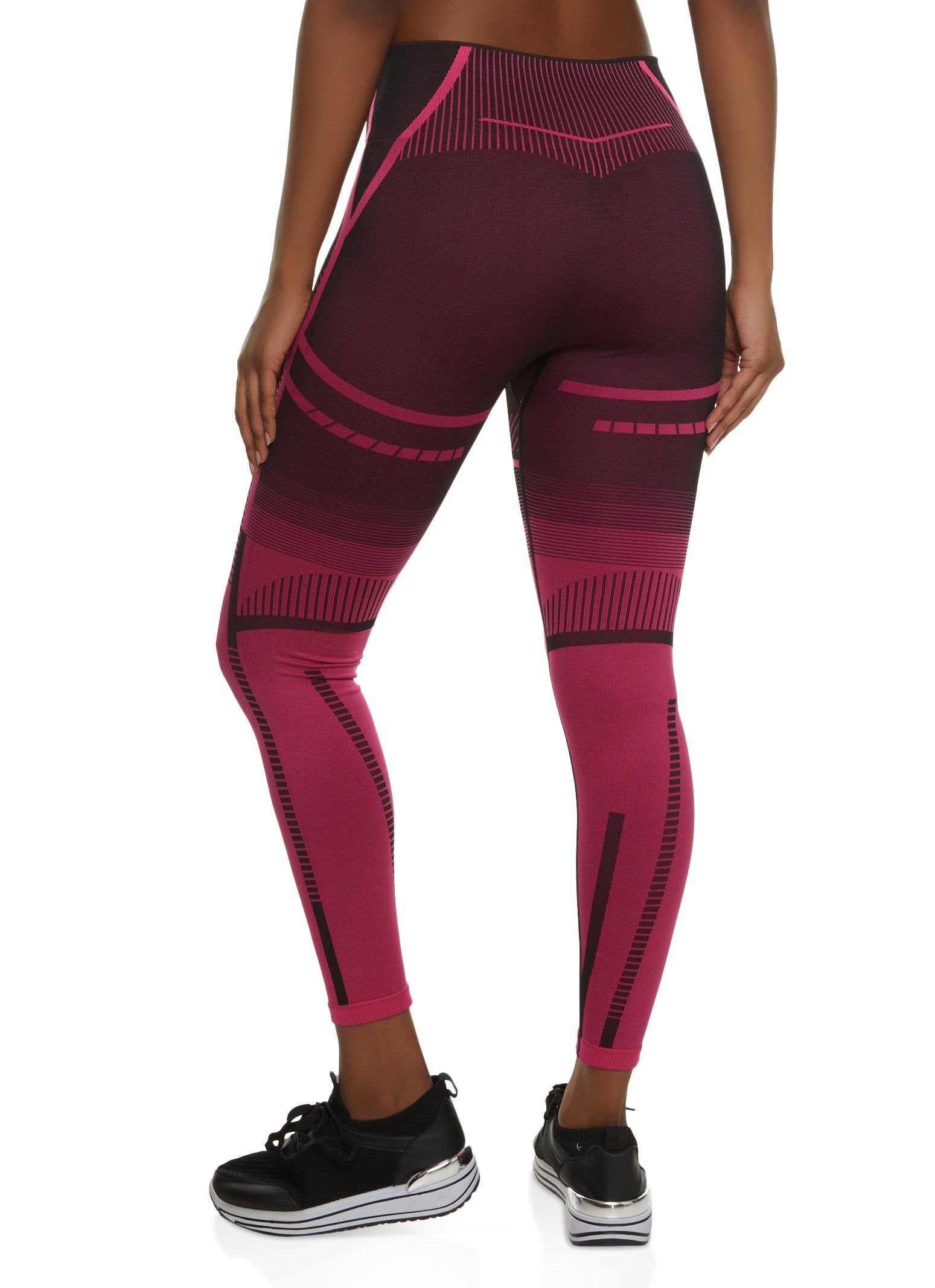 High Waist Seamless Geometric Leggings sold by Rainbow product image thumbnail 2