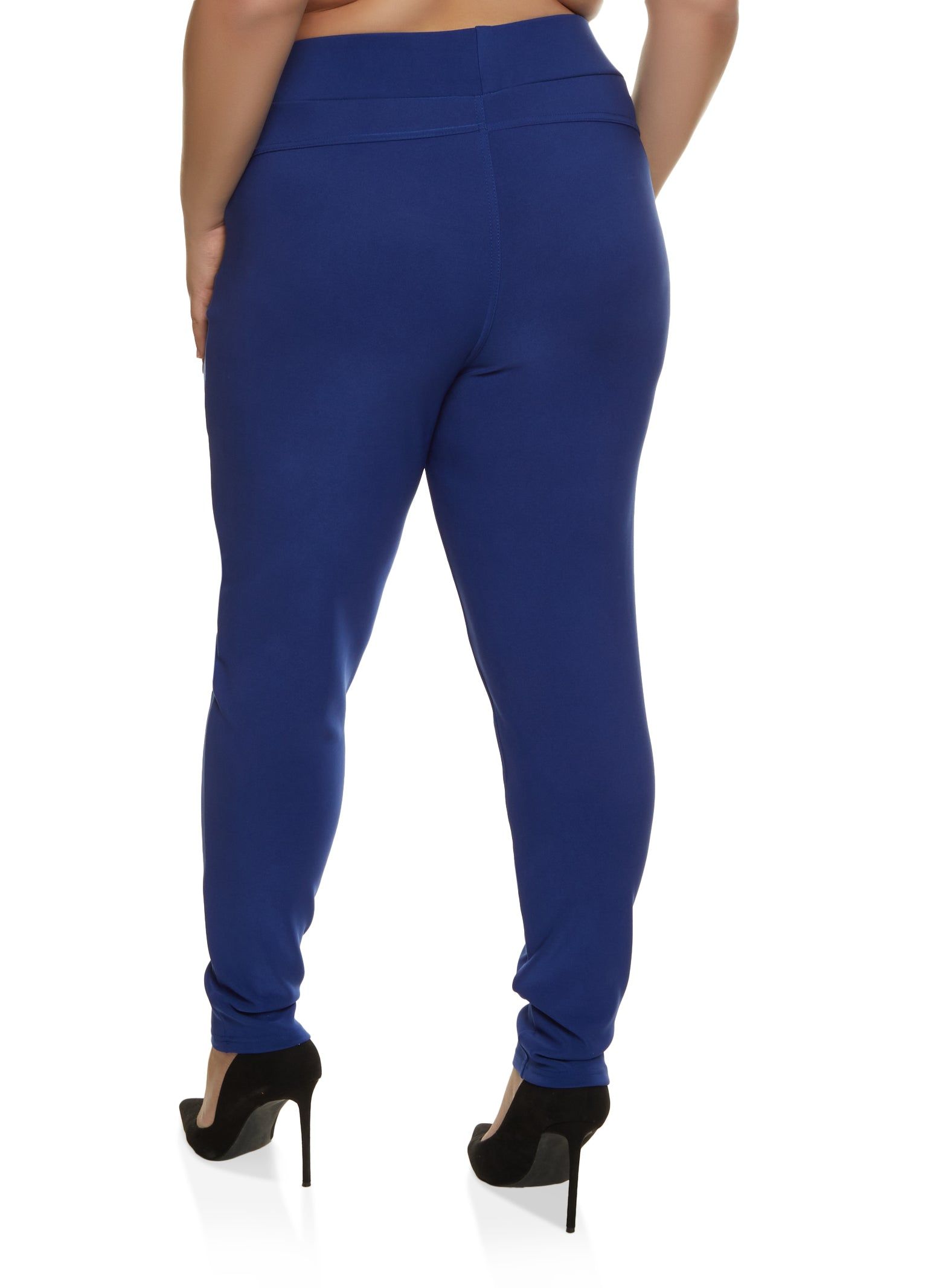 Plus Size Scuba High Waisted Pull On Pants sold by Rainbow product image thumbnail 2