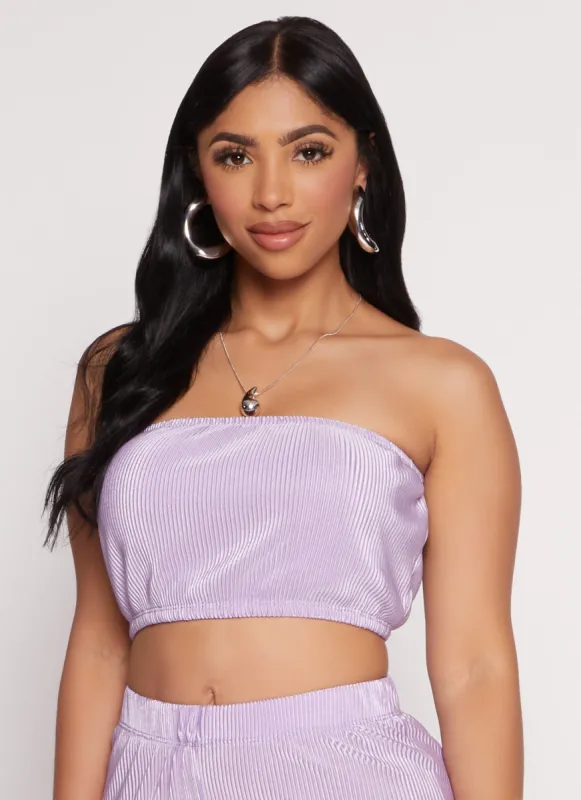 Plisse Tube Top sold by Rainbow
