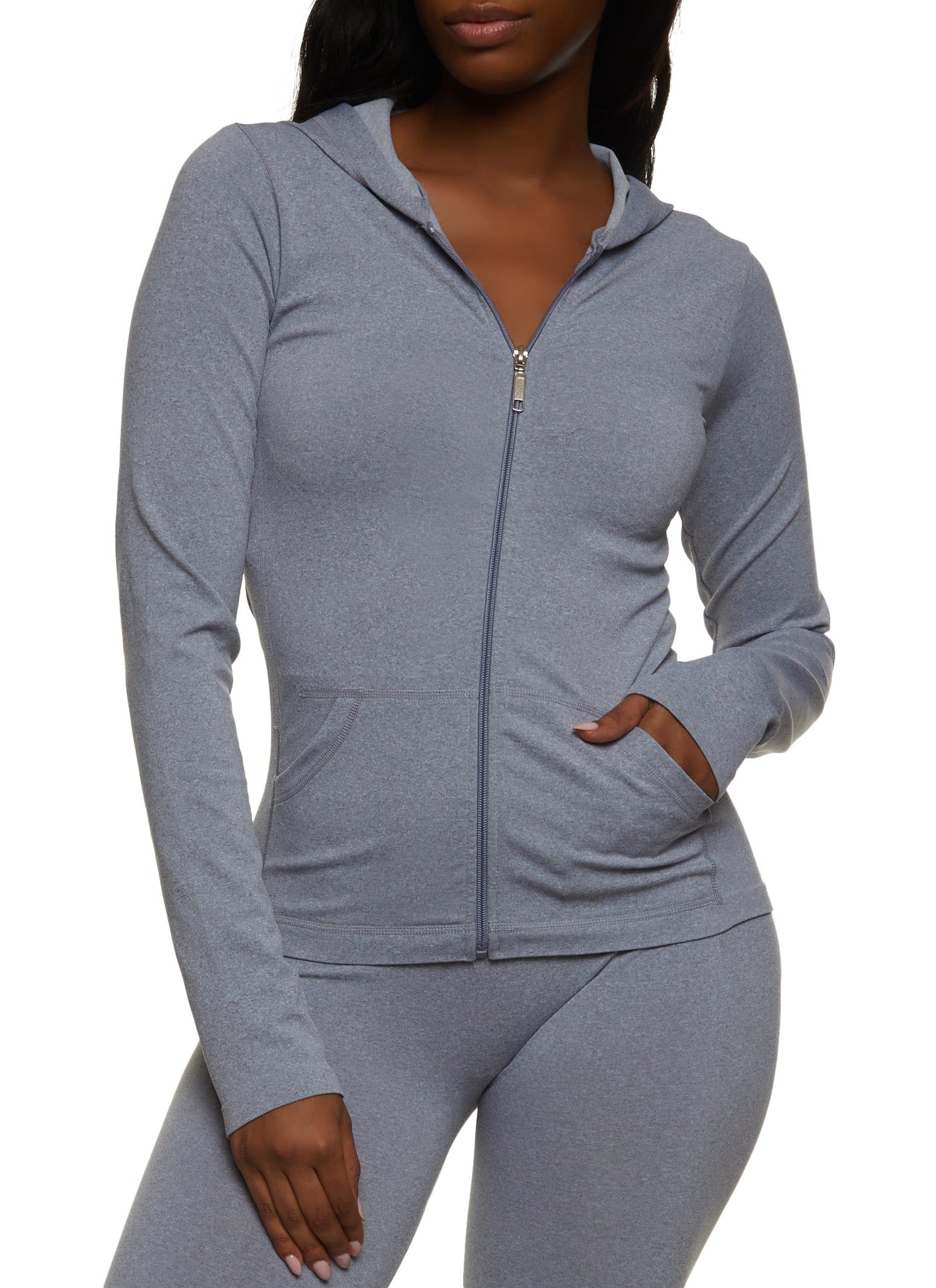 Ribbed Knit Zip Front Track Jacket sold by Rainbow