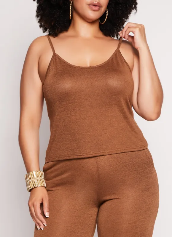 Plus Size Daisy Scoop Neck Cami sold by Rainbow