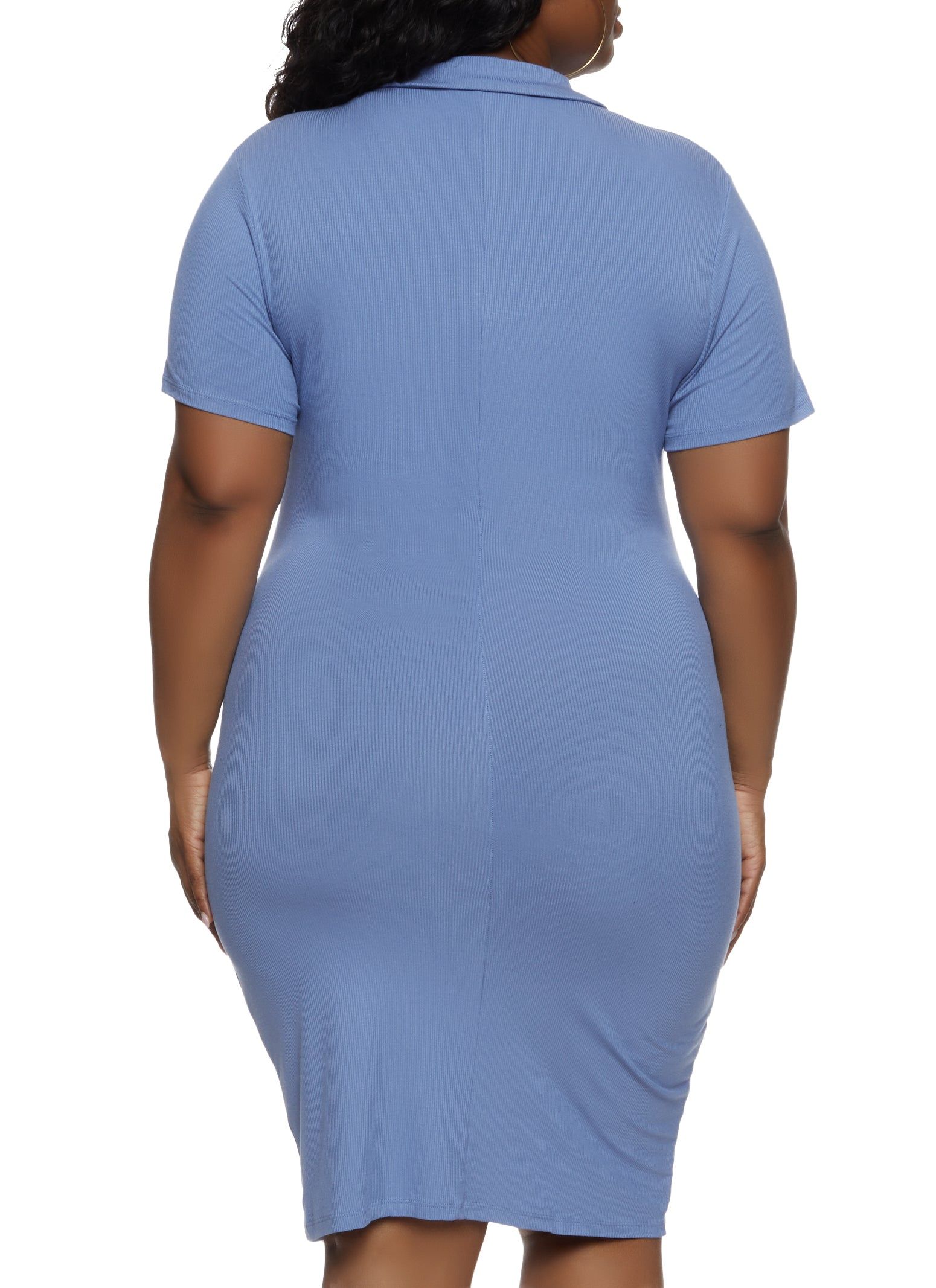 Plus Size Johnny Collar Midi Polo Dress sold by Rainbow product image thumbnail 3