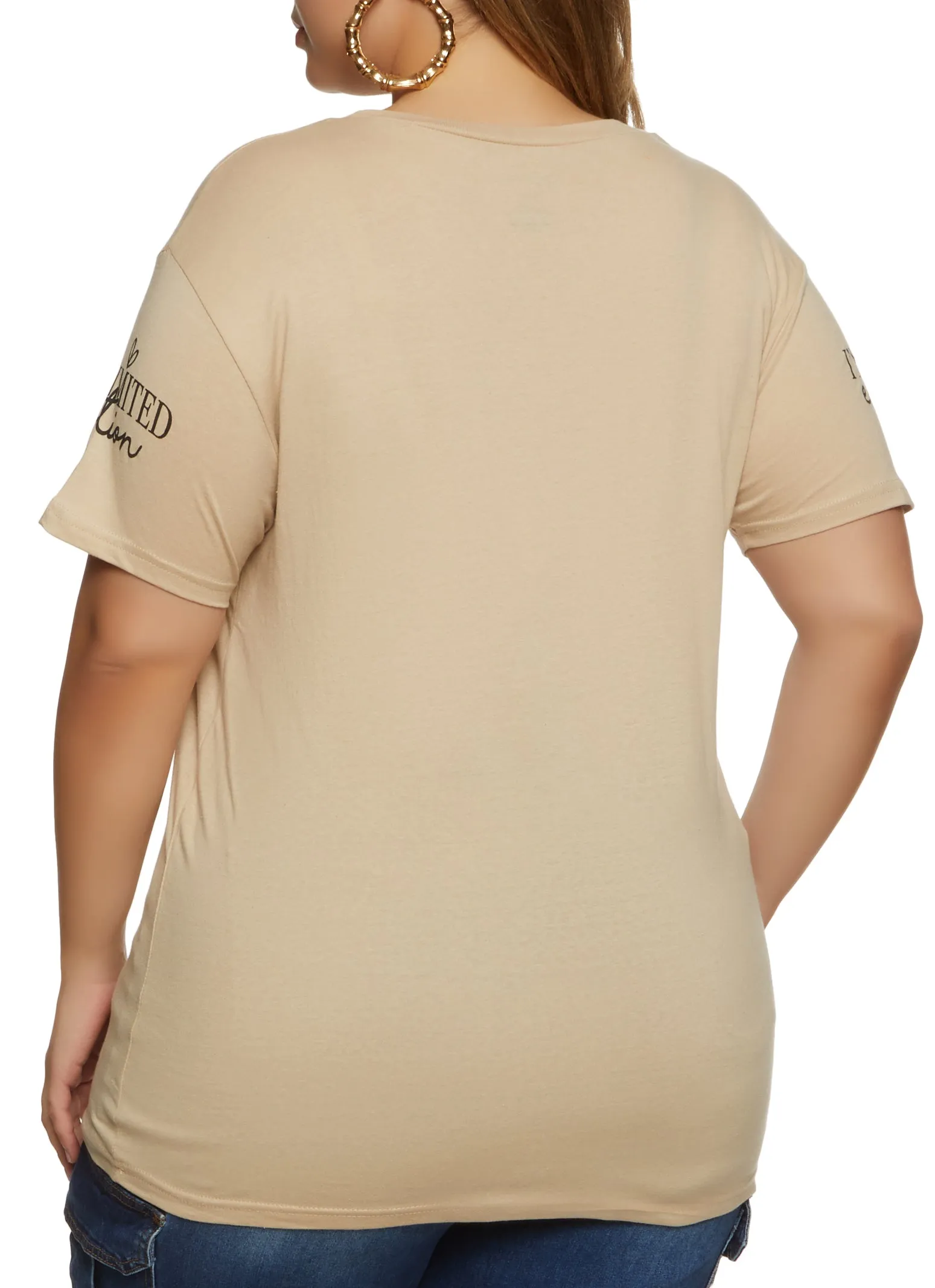 Plus Size Im Not Perfect Sequin Graphic Tee sold by Rainbow product image thumbnail 2