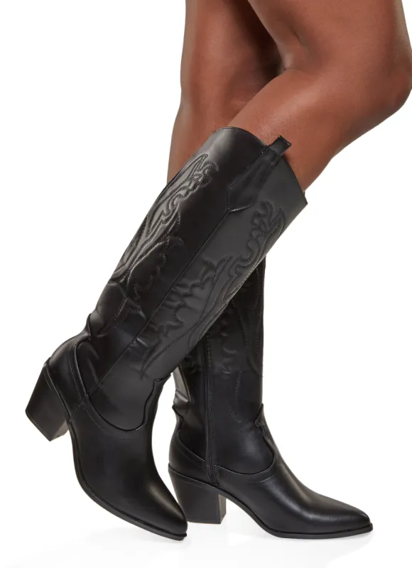Mid Heel Cowboy Boots sold by Rainbow