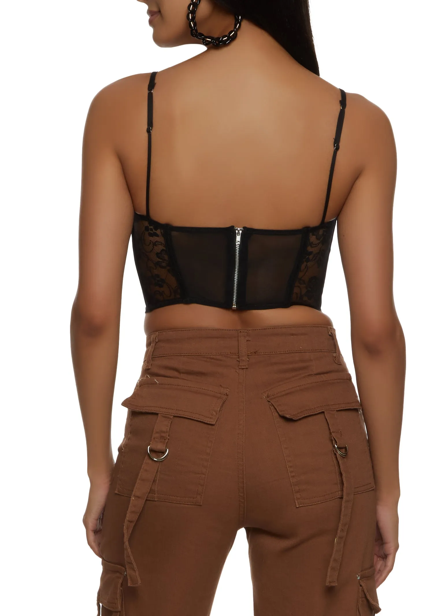 Floral Lace Corset Bustier Top sold by Rainbow product image thumbnail 3