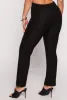 Ribbed Drawstring High Waist Straight Leg Pants sold by Rainbow