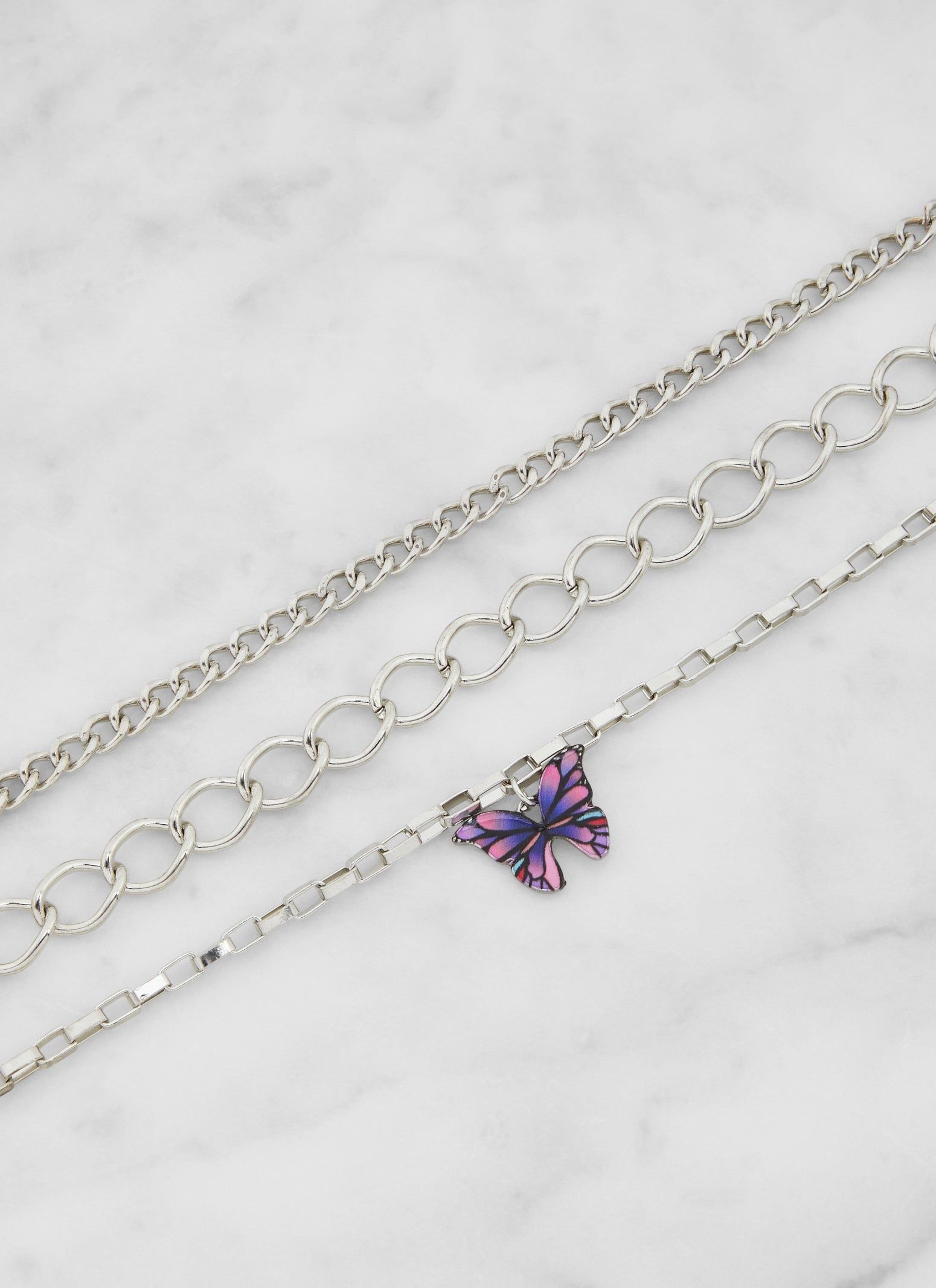 Butterfly Charm Anklet Trio sold by Rainbow product image thumbnail 2