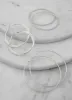 Assorted Metallic Hoop Earring Trio sold by Rainbow