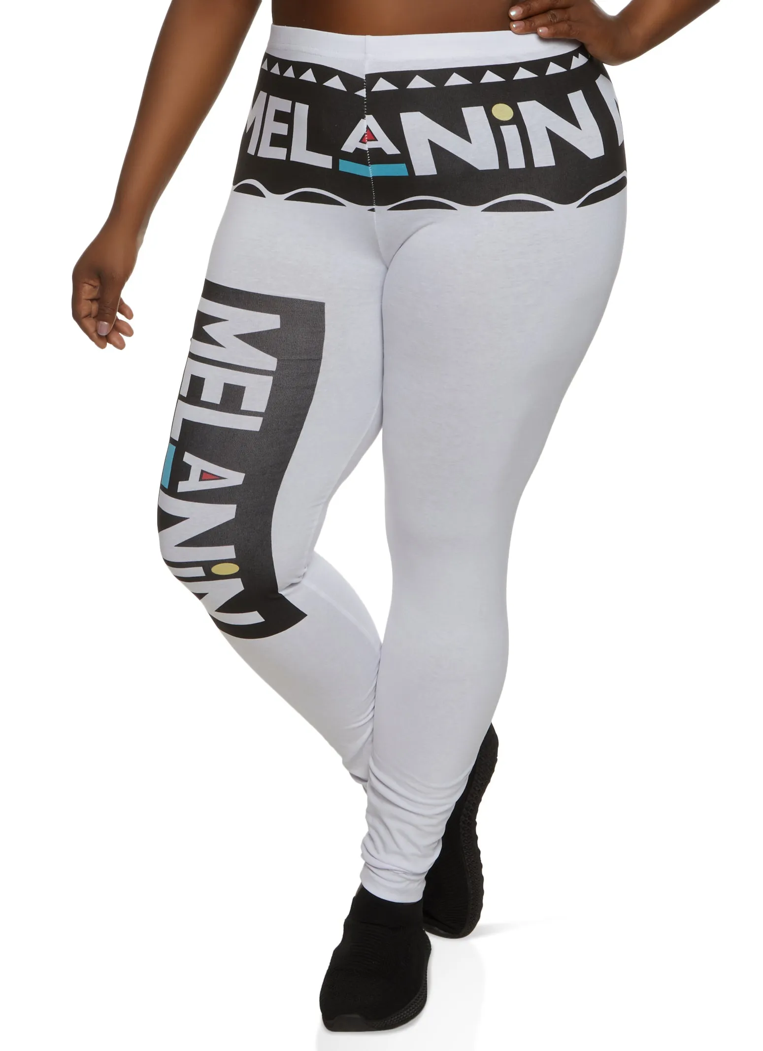 Plus Size Melanin Graphic Leggings sold by Rainbow