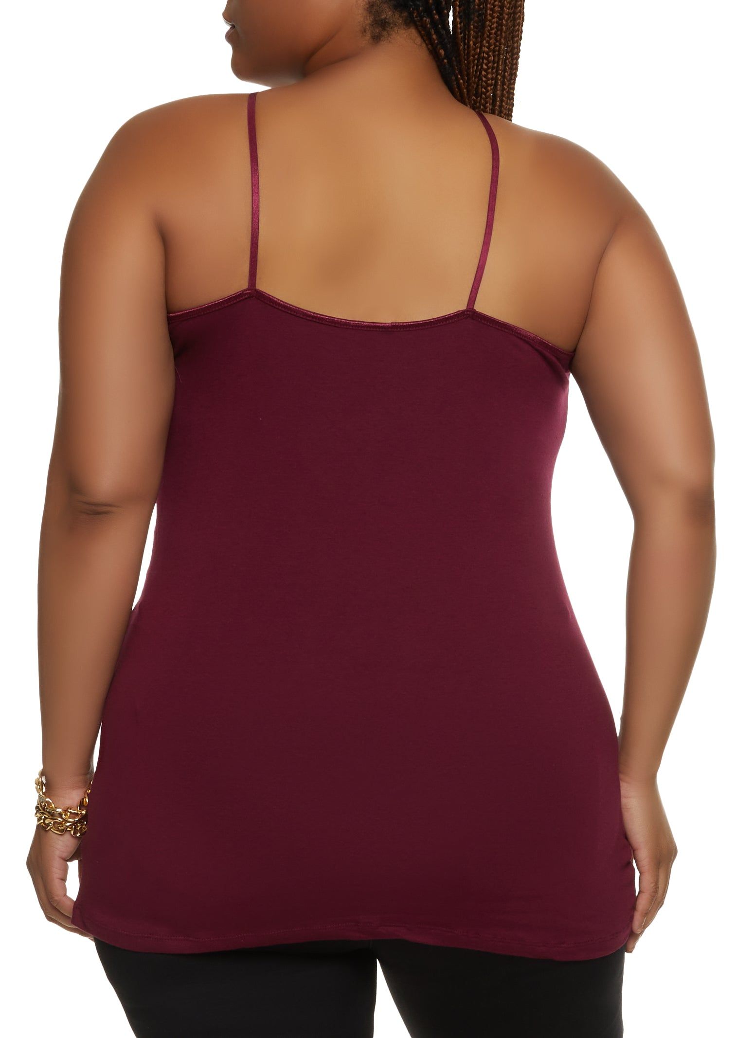 Plus Size Solid Scoop Neck Cami sold by Rainbow product image thumbnail 2