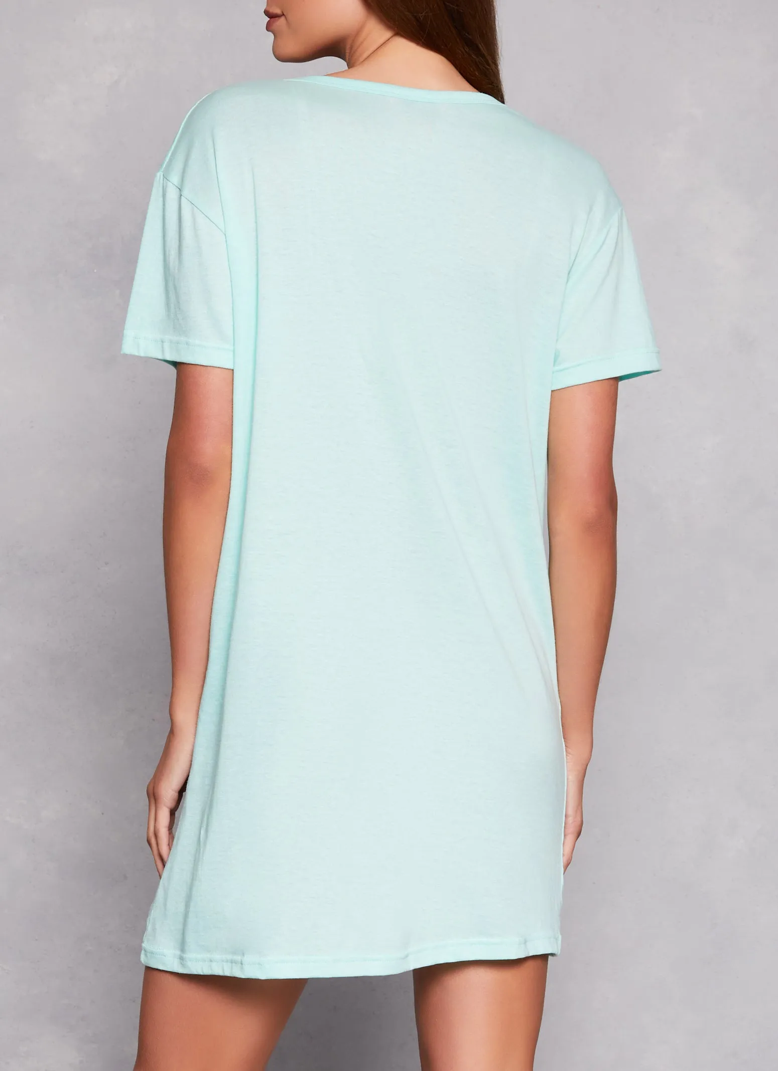 Graphic Crew Neck Short Sleeve Nightgown sold by Rainbow product image thumbnail 3