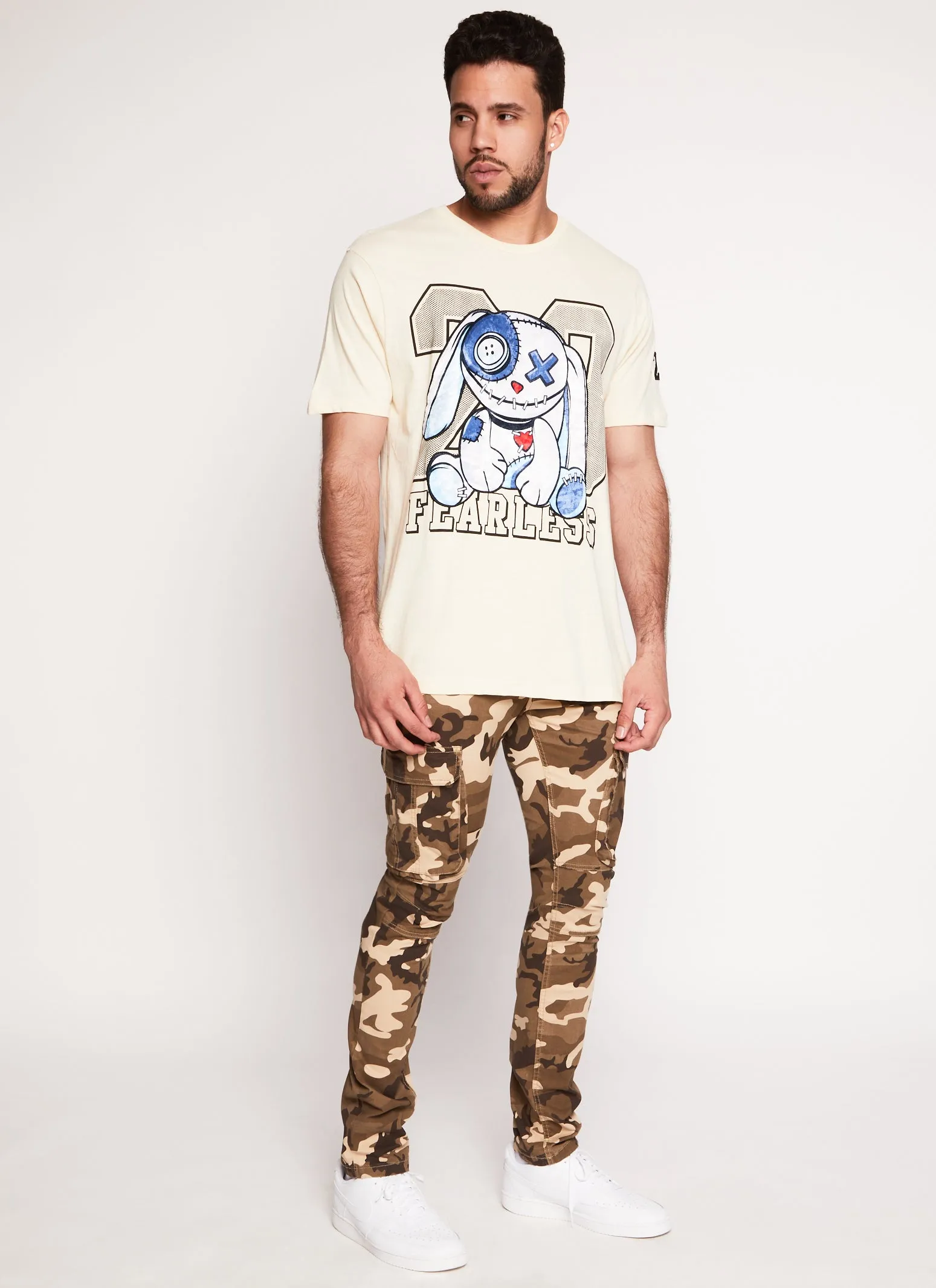 Mens Fearless 23 Velvet Patch Graphic Tee sold by Rainbow product image thumbnail 2