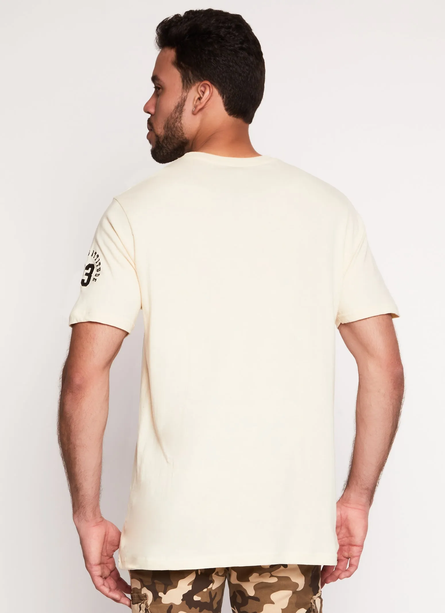 Mens Fearless 23 Velvet Patch Graphic Tee sold by Rainbow product image thumbnail 3