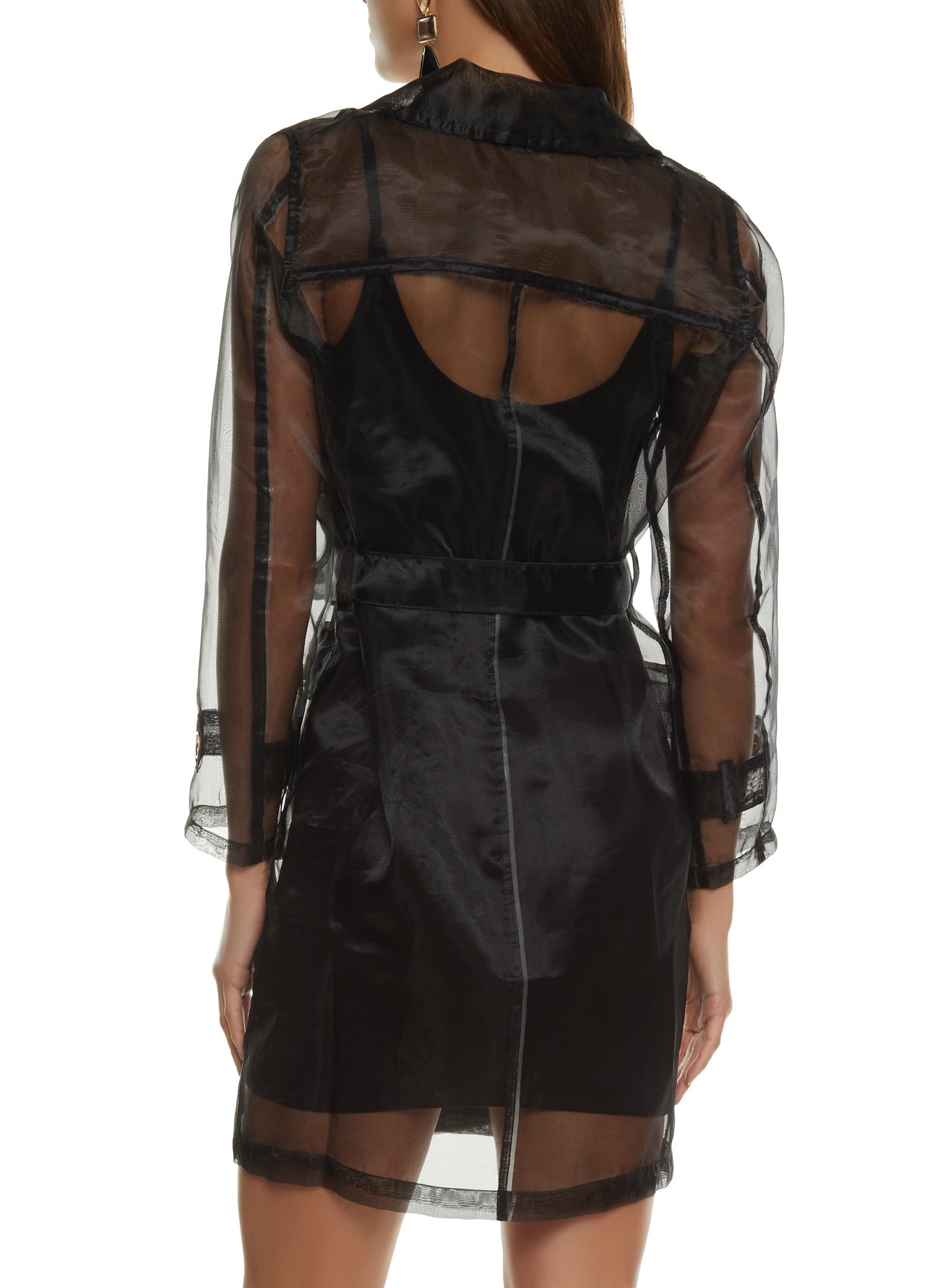 Sheer Organza Trench Coat sold by Rainbow product image thumbnail 3