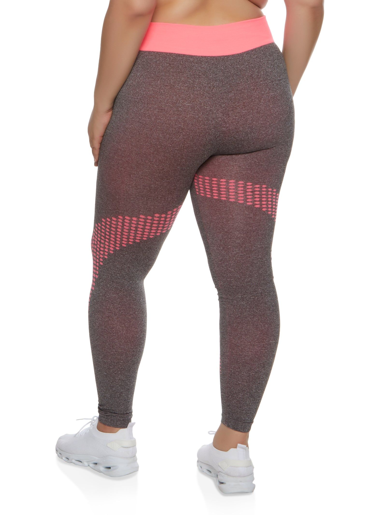 Plus Size Seamless Polka Dot High Waisted Leggings sold by Rainbow product image thumbnail 2