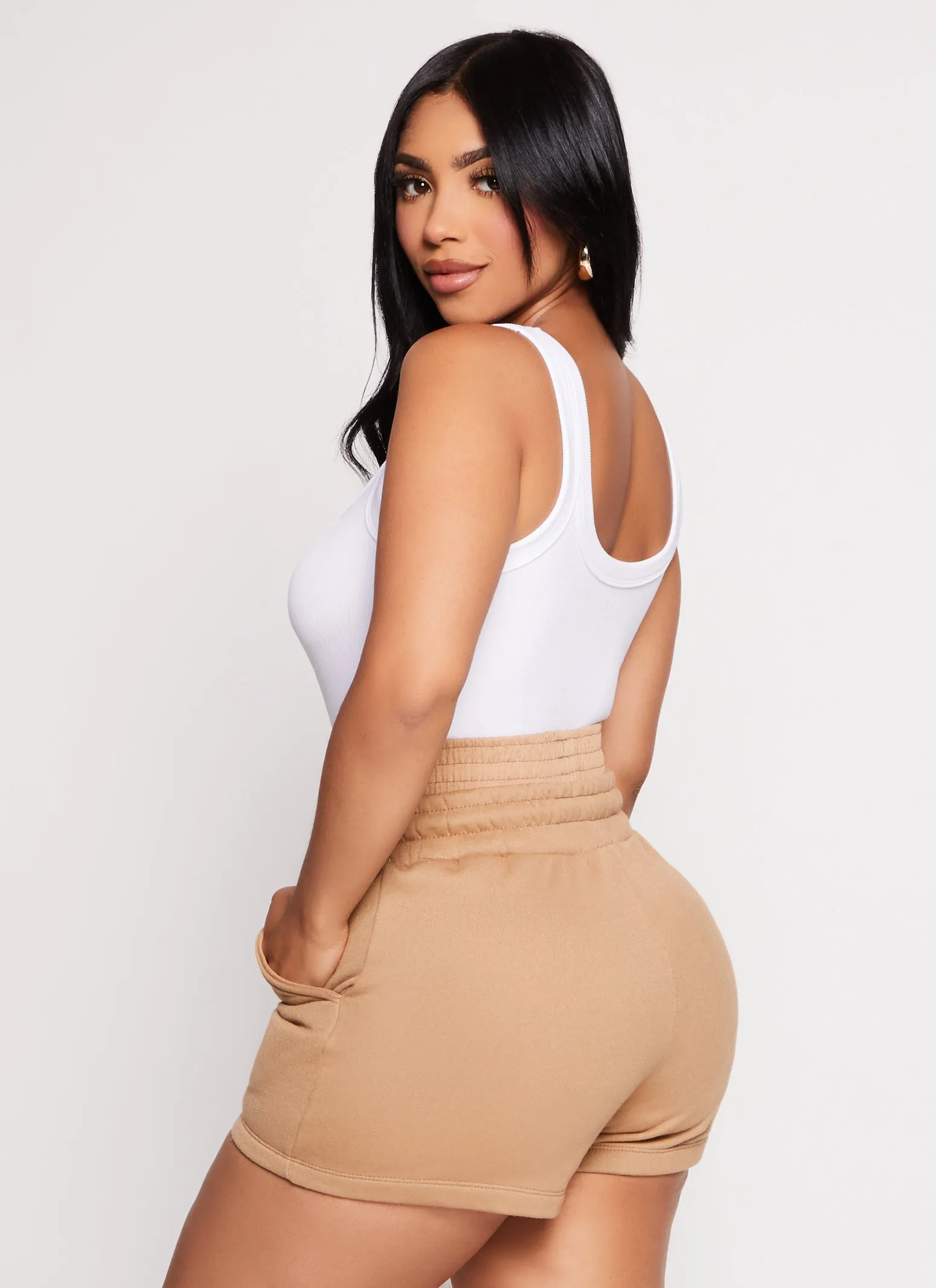 Seamless Ribbed Scoop Neck Tank Top sold by Rainbow product image thumbnail 3