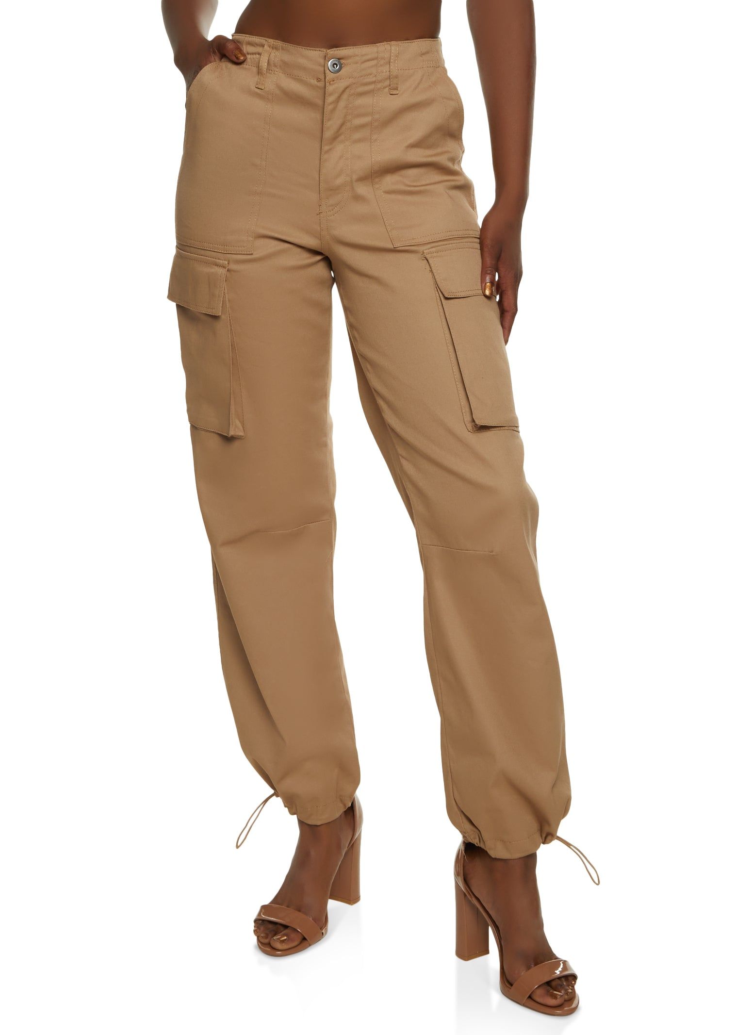 Toggle Drawstring Cuff Joggers sold by Rainbow