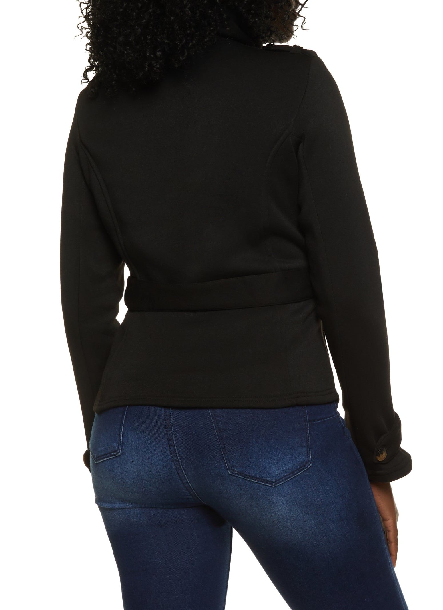 Button Front Belted Military Jacket sold by Rainbow product image thumbnail 2